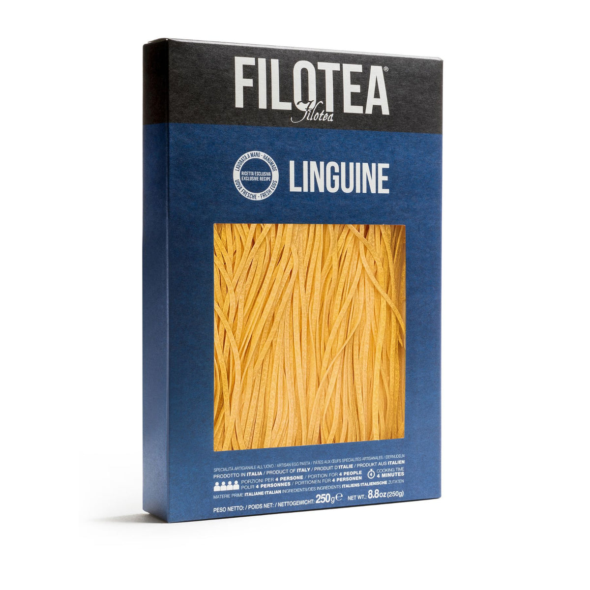 Filotea Linguine Artisan Egg Pasta 250g | Imported and distributed in the UK by Just Gourmet Foods