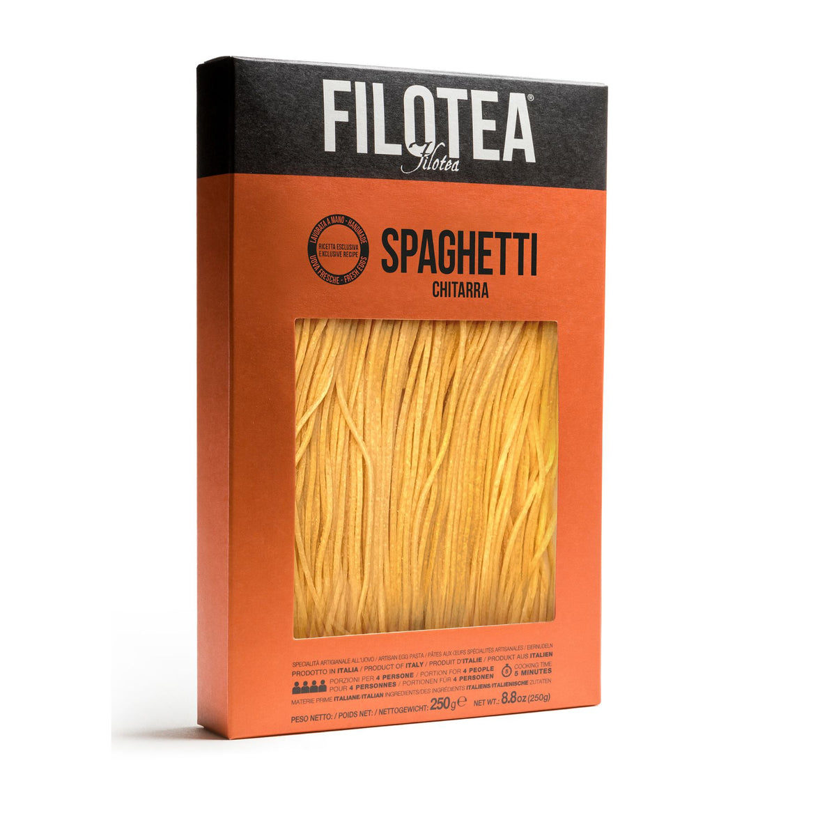 Filotea Spaghetti alla Chitarra Artisan Egg Pasta 250g | Imported and distributed in the UK by Just Gourmet Foods