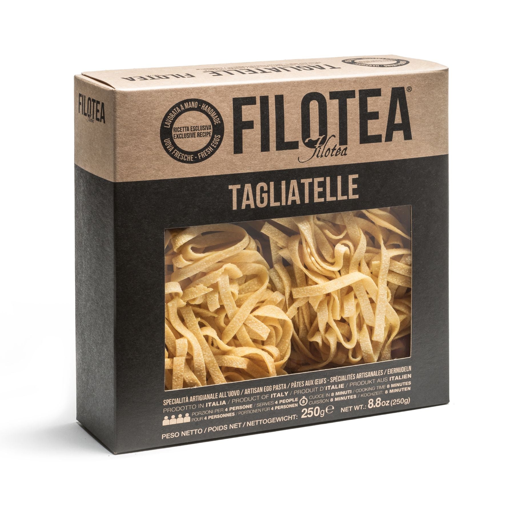 Filotea Le Matassine Tagliatelle Nest Artisan Egg Pasta 250g | Imported and distributed in the UK by Just Gourmet Foods