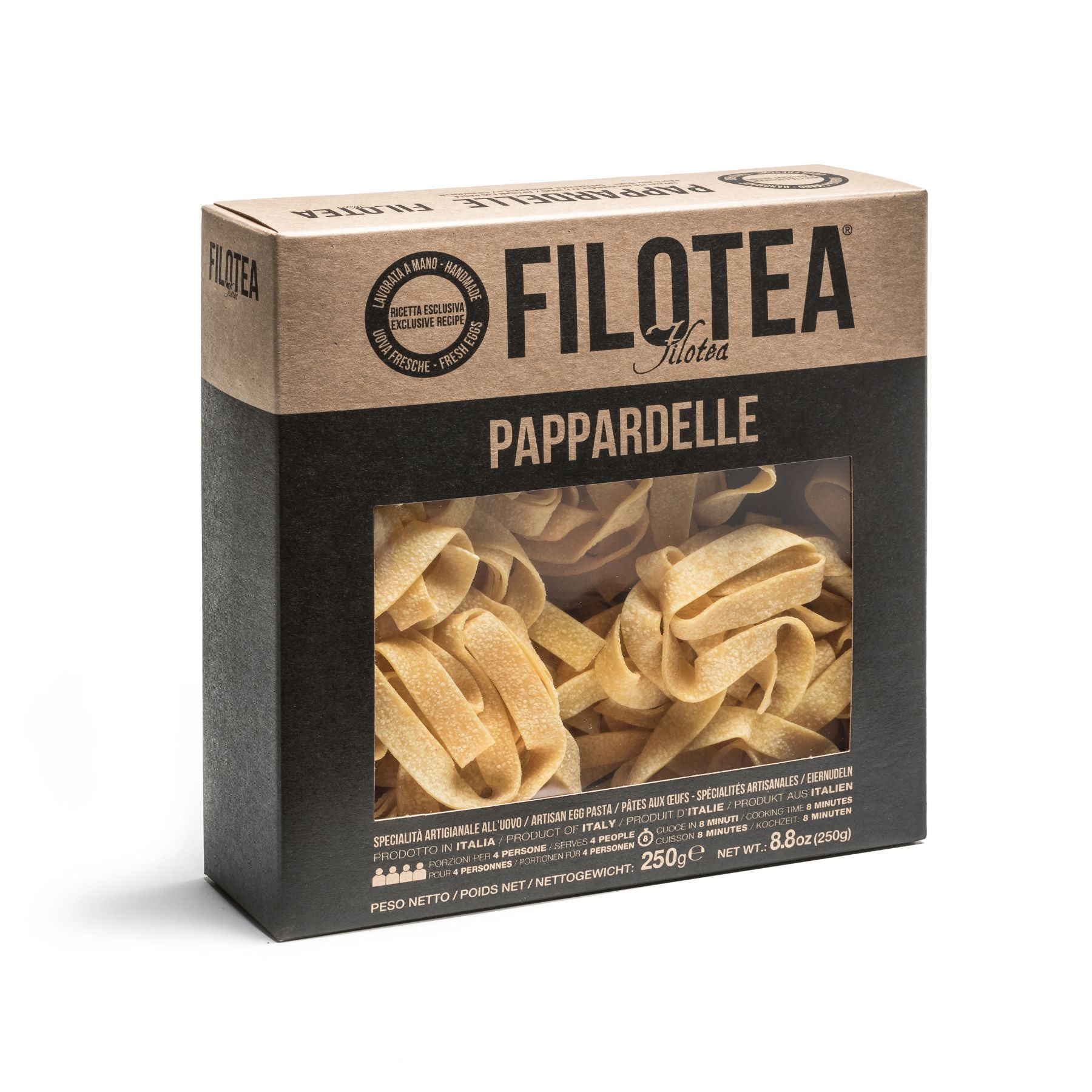Filotea Le Matassine Pappardelle Nest Artisan Egg Pasta 250g | Imported and distributed in the UK by Just Gourmet Foods