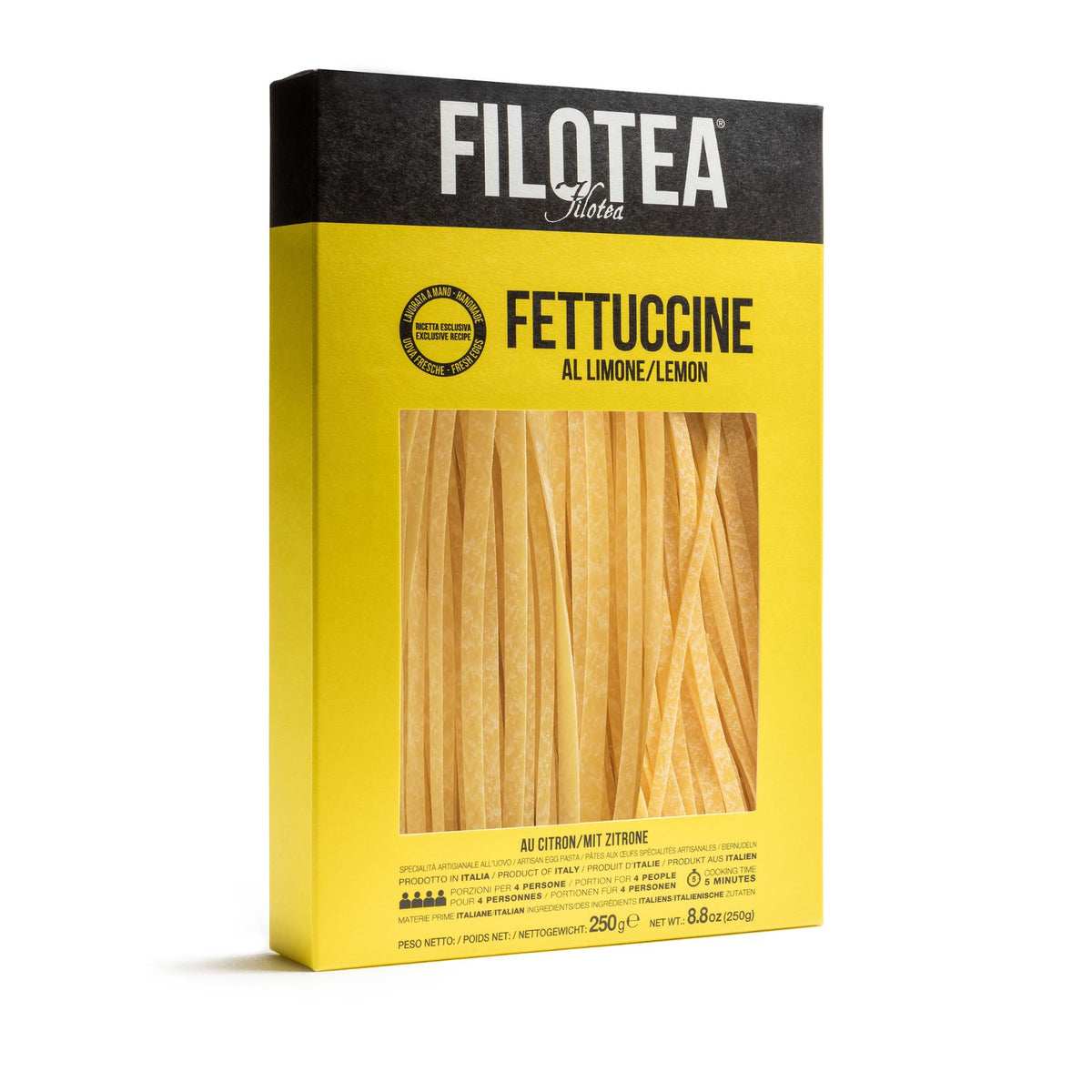 Filotea Lemon Fettuccine Artisan Egg Pasta 250g | Imported and distributed in the UK by Just Gourmet Foods