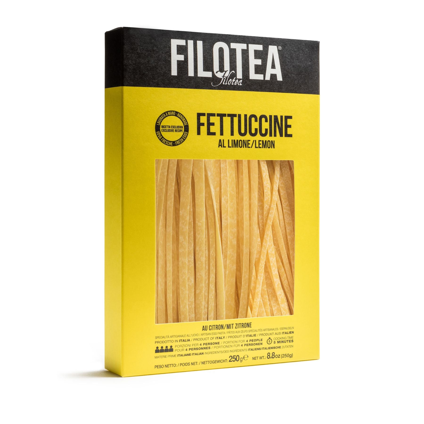 Filotea Lemon Fettuccine Artisan Egg Pasta 250g | Imported and distributed in the UK by Just Gourmet Foods
