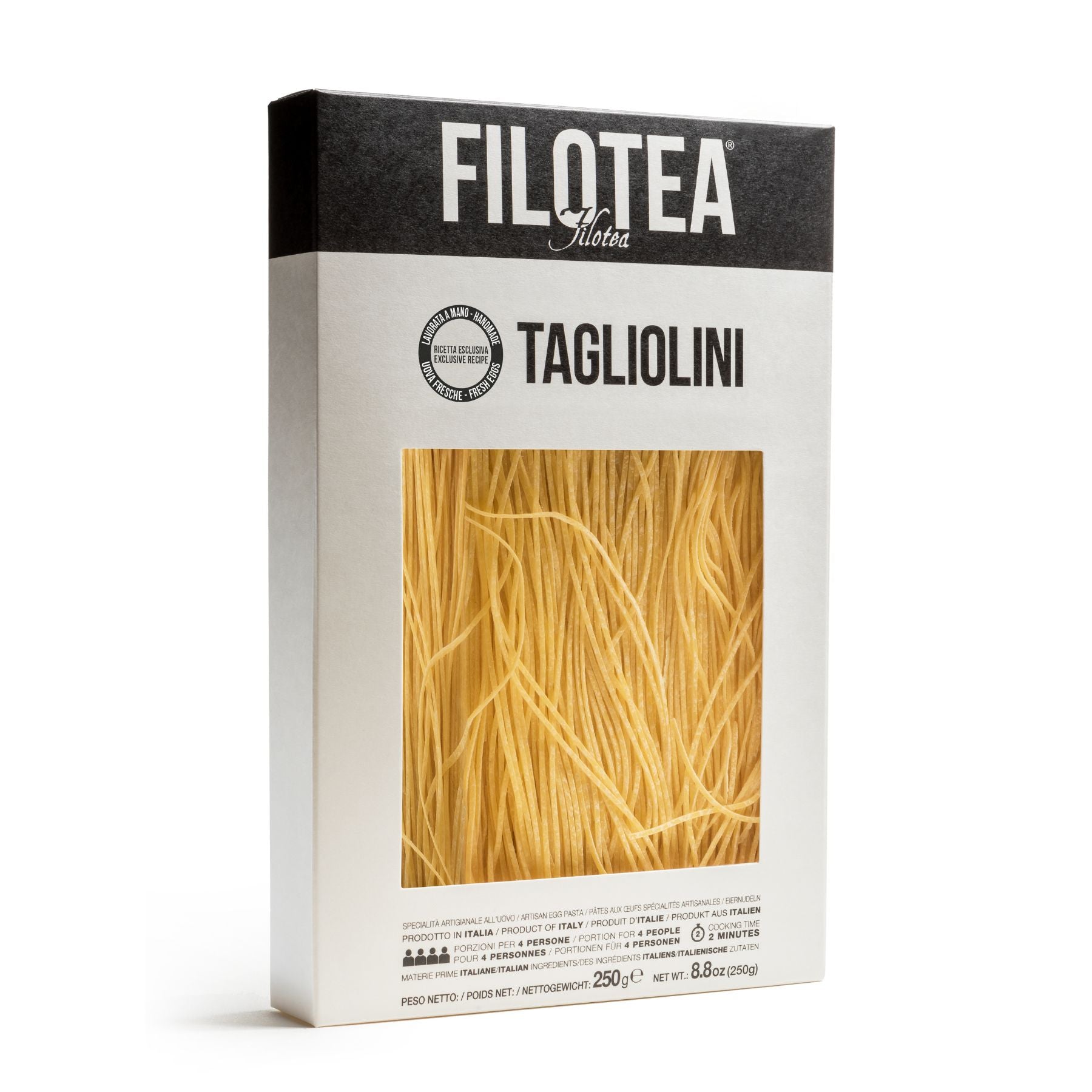 Filotea Tagliolini Artisan Egg Pasta 250g | Imported and distributed in the UK by Just Gourmet Foods