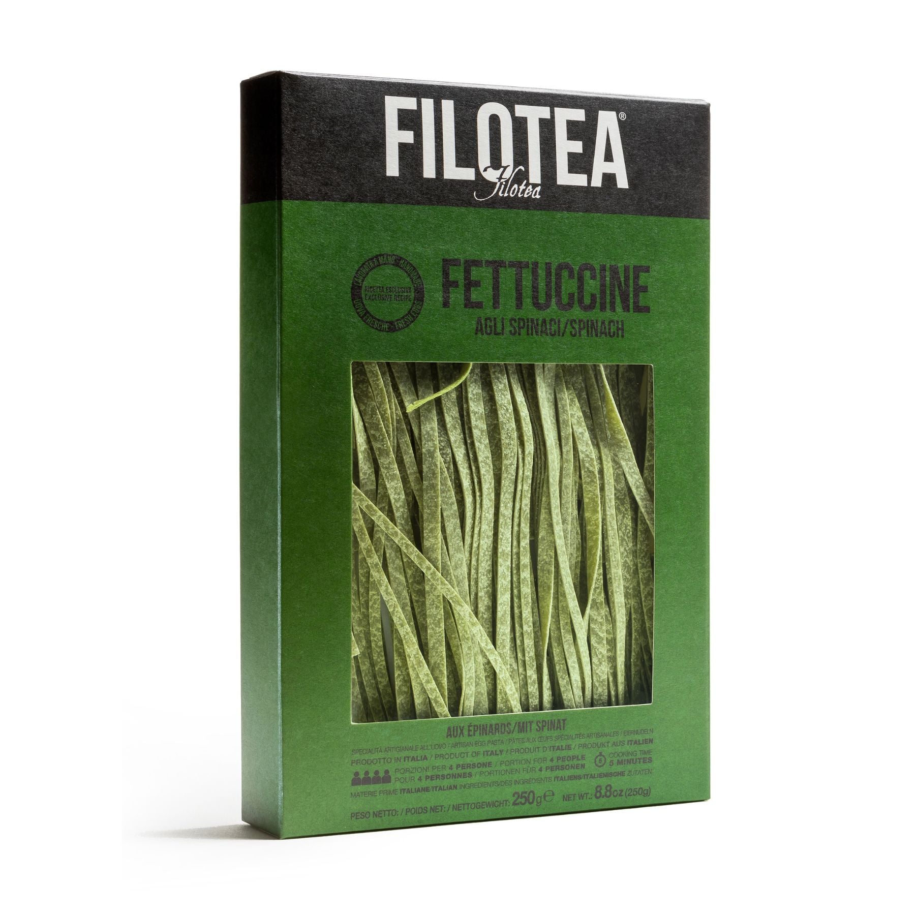 Filotea Spinach Fettuccine 250g | Imported and distributed in the UK by Just Gourmet Foods