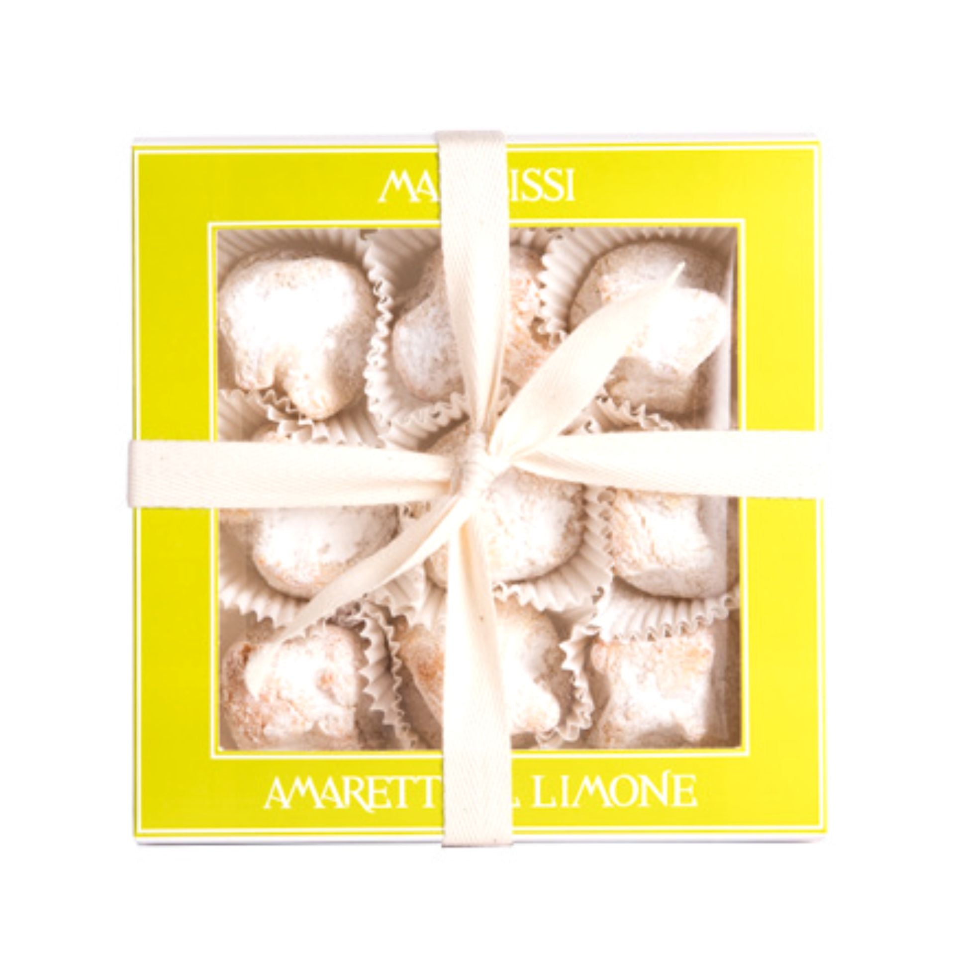 Marabissi Soft Lemon Amaretti (Box) 190g  | Imported and distributed in the UK by Just Gourmet Foods
