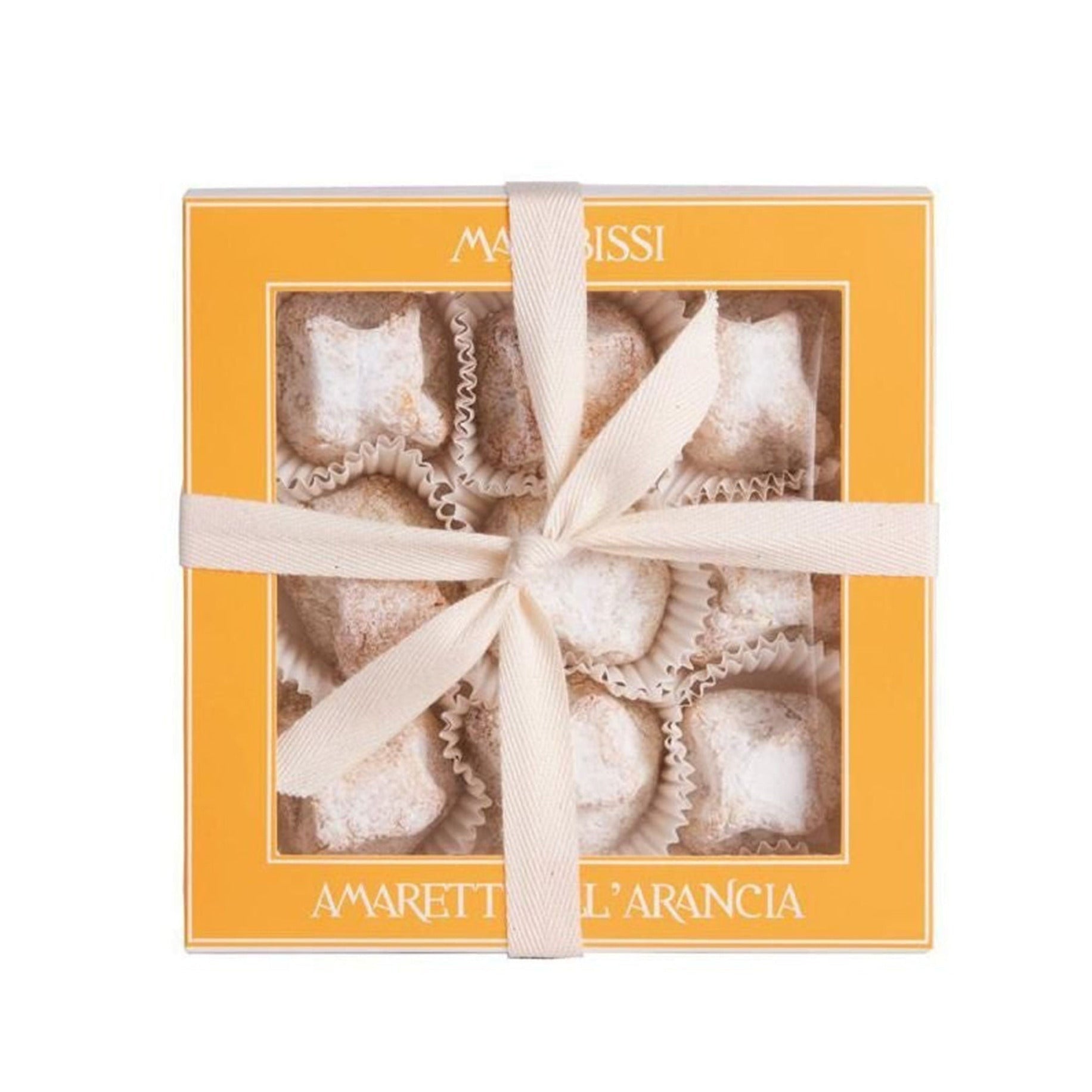 Marabissi Soft Orange Amaretti (Box) 190g  | Imported and distributed in the UK by Just Gourmet Foods