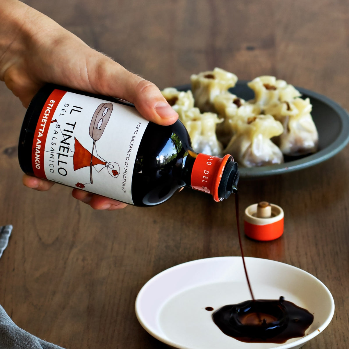 l Borgo del Balsamico Il Tinello Balsamic Vinegar of Modena IGP Orange Label Medium Acidity (without box) 250ml | Imported and distributed in the UK by Just Gourmet Foods