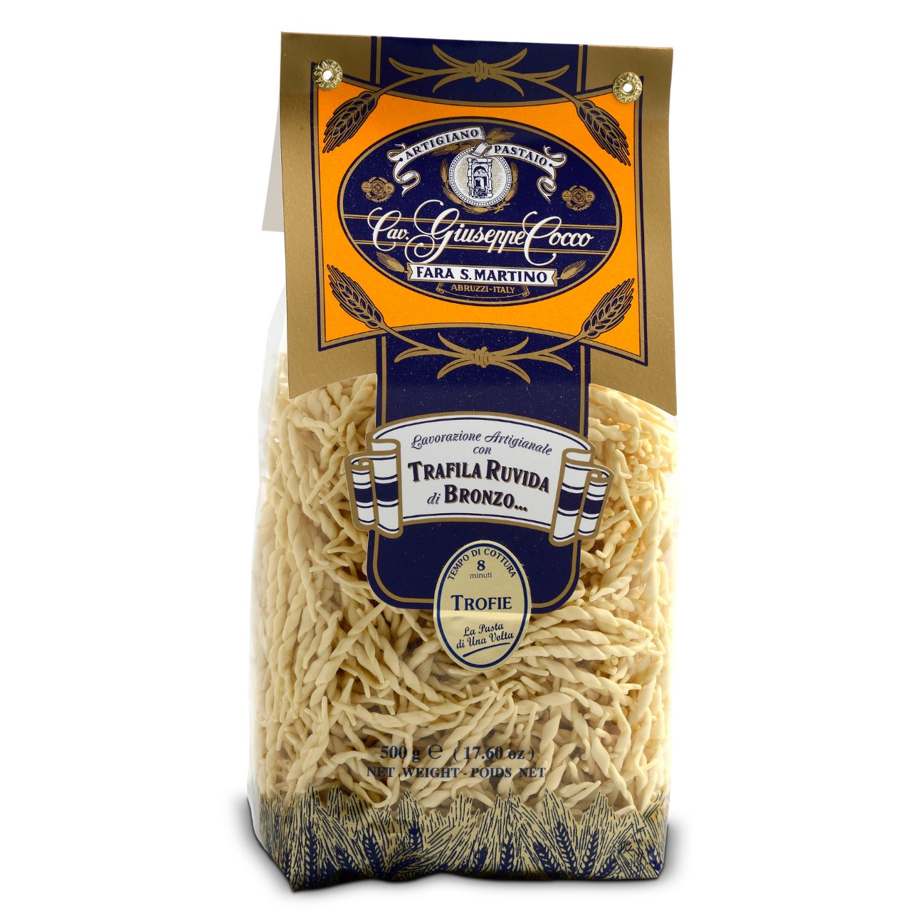 Pastificio Cocco Artisan Trofie Pasta | Imported and distributed in the UK by Just Gourmet Foods