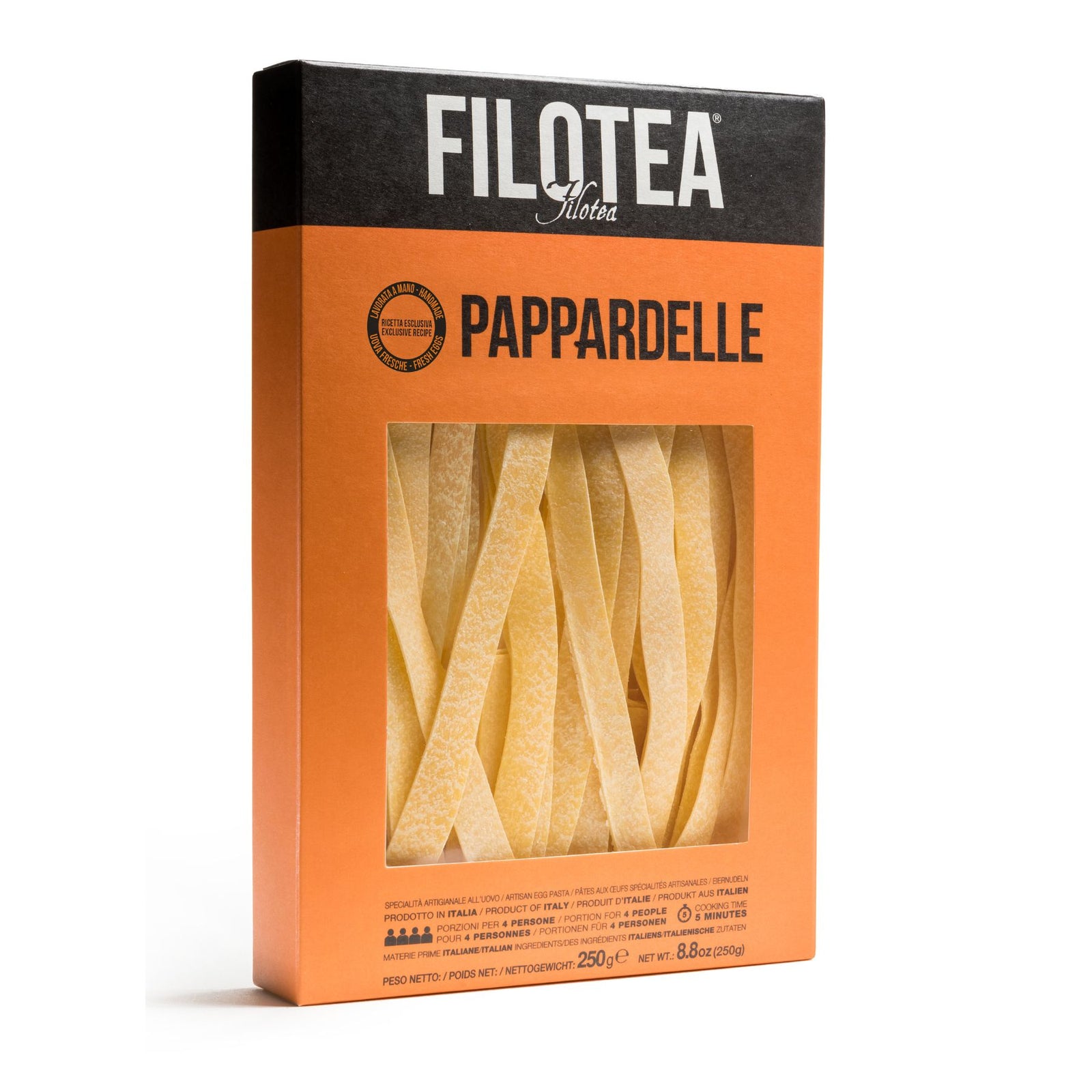 Filotea Pappardelle Artisan Egg Pasta 250g | Imported and distributed in the UK by Just Gourmet Foods