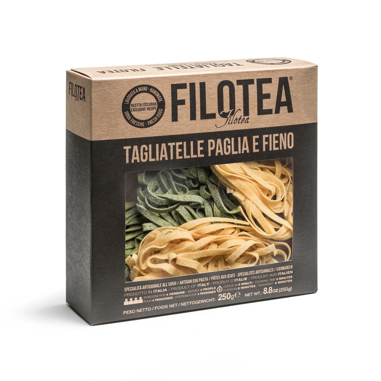 Filotea Le Matassine Tagliatelle Paglia e Fieno Nest Artisan Egg Pasta 250g | Imported and distributed in the UK by Just Gourmet Foods