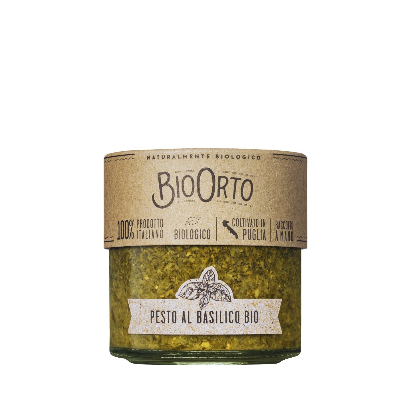 Bio Orto Organic Basil Pesto 180g  | Imported and distributed in the UK by Just Gourmet Foods