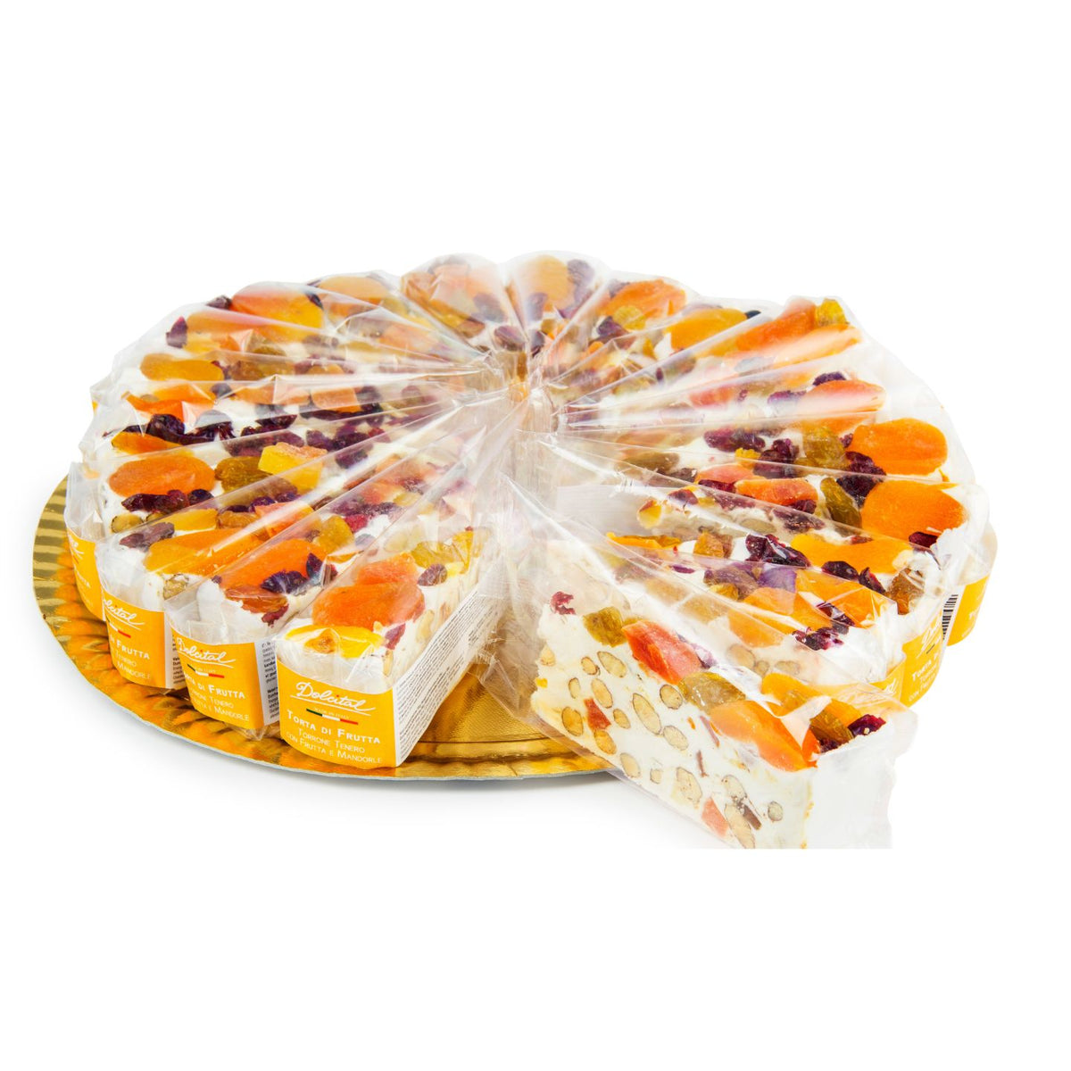 Dolcital Soft Nougat Cake with Almonds &amp; Fruit 20x110g  | Imported and distributed in the UK by Just Gourmet Foods