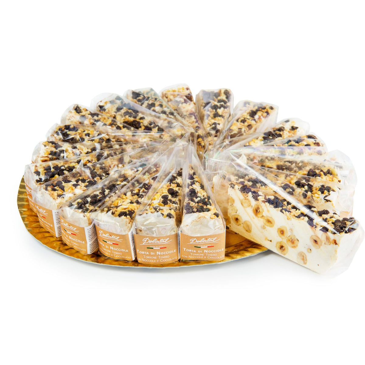 Dolcital Soft Nougat Cake with Chocolate &amp; Hazelnuts 20x110g  | Imported and distributed in the UK by Just Gourmet Foods