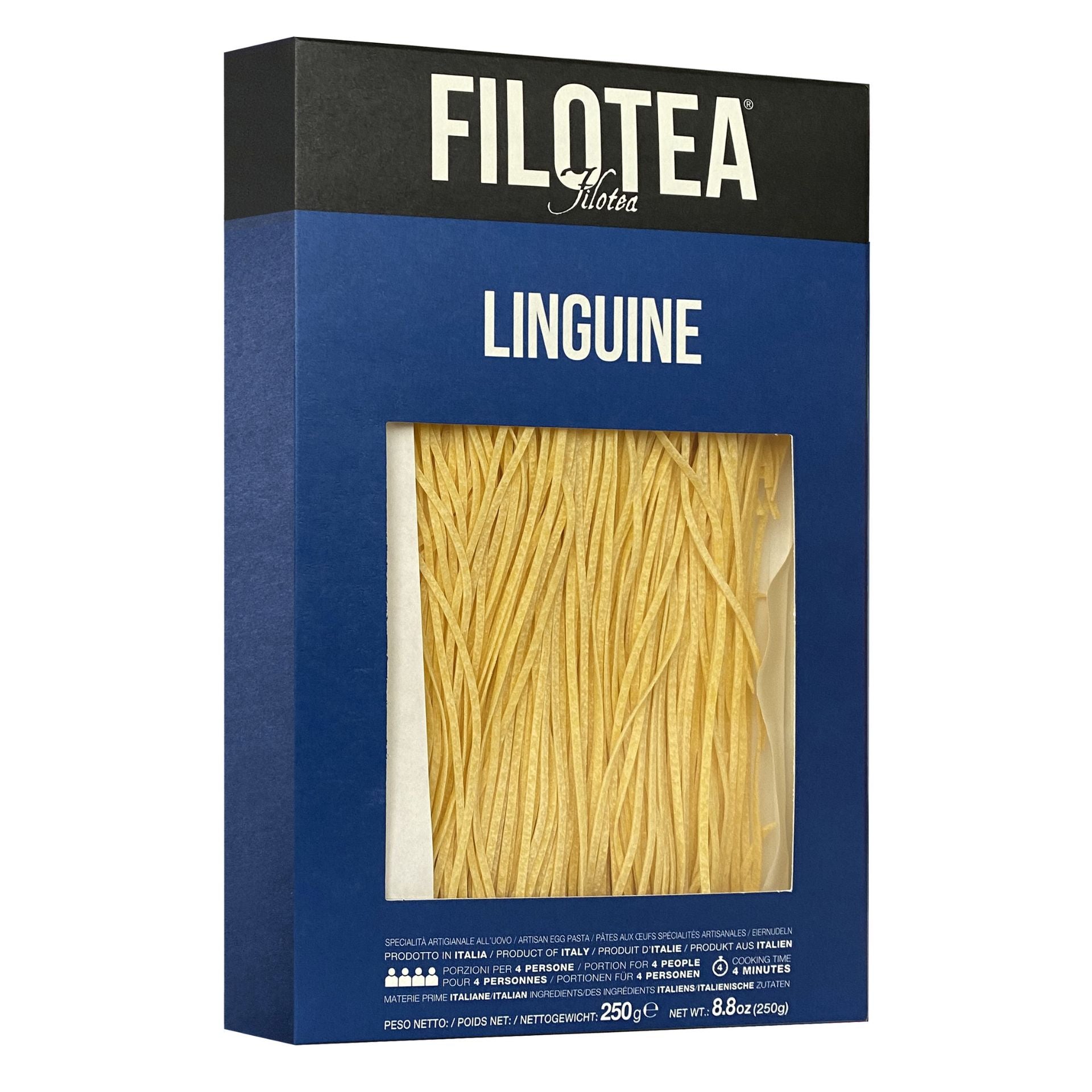 Filotea Linguine Artisan Egg Pasta 250g  | Imported and distributed in the UK by Just Gourmet Foods