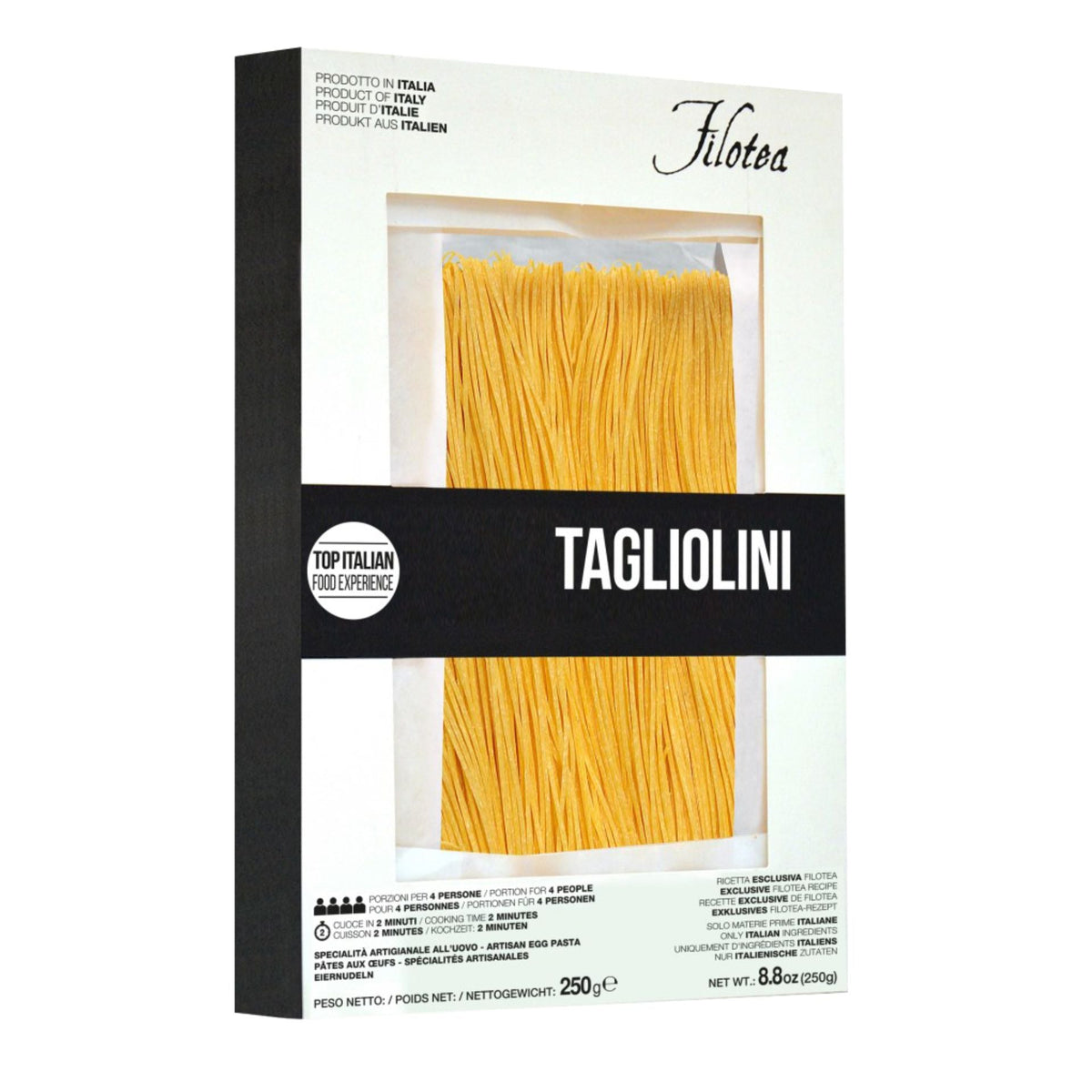 Filotea Tagliolini Artisan Egg Pasta 250g  | Imported and distributed in the UK by Just Gourmet Foods