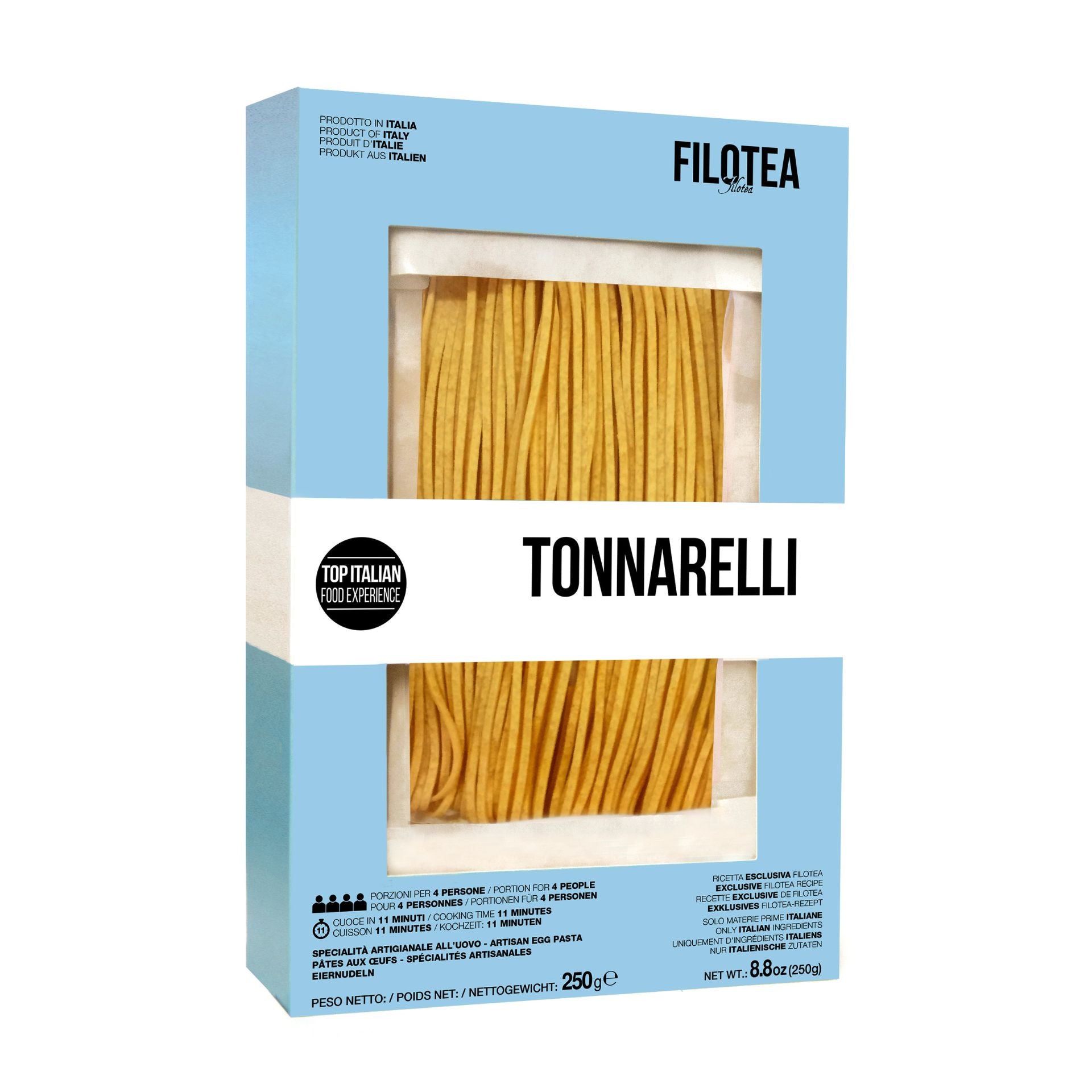 Filotea Tonnarelli Artisan Egg Pasta 250g  | Imported and distributed in the UK by Just Gourmet Foods