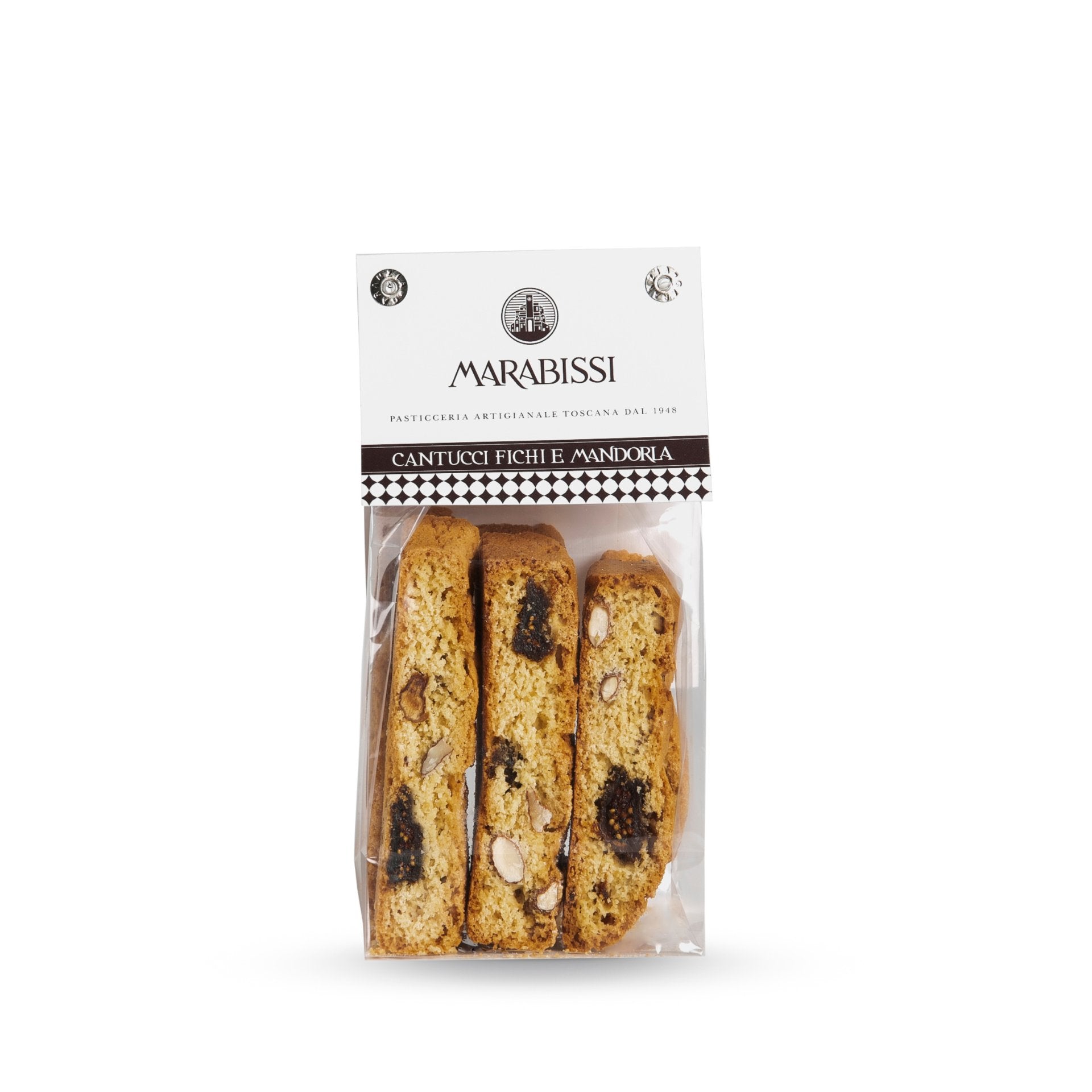 Marabissi Fig & Almond Cantucci (Bag) 120g  | Imported and distributed in the UK by Just Gourmet Foods