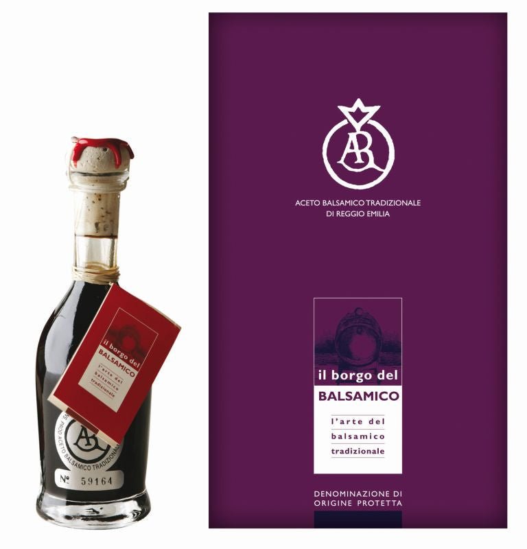 Il Borgo del Balsamico Traditional Balsamic Vinegar of Reggio Emilia DOP Silver Label (15 years) 100ml  | Imported and distributed in the UK by Just Gourmet Foods