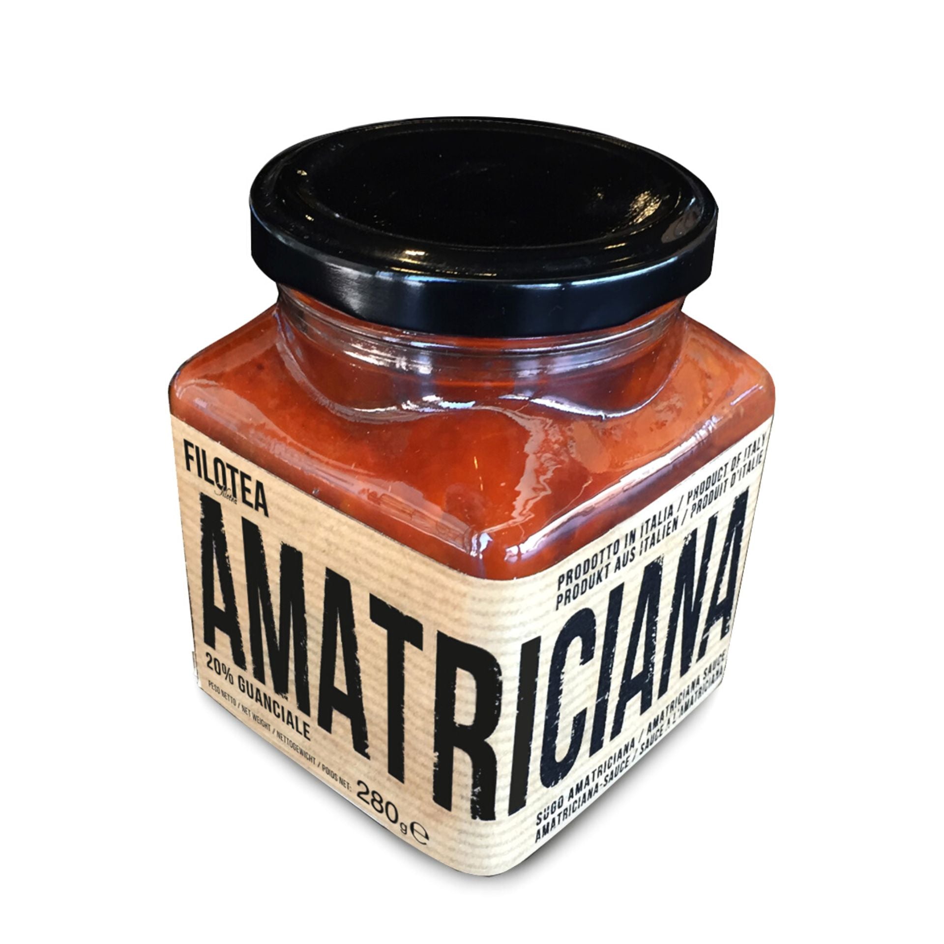 Filotea Amatriciana Pasta Sauce 280g  | Imported and distributed in the UK by Just Gourmet Foods
