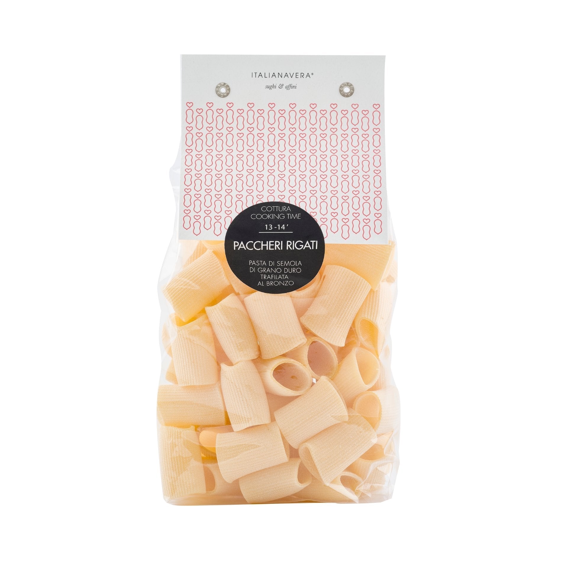 Italianavera Paccheri Rigati 500g  | Imported and distributed in the UK by Just Gourmet Foods