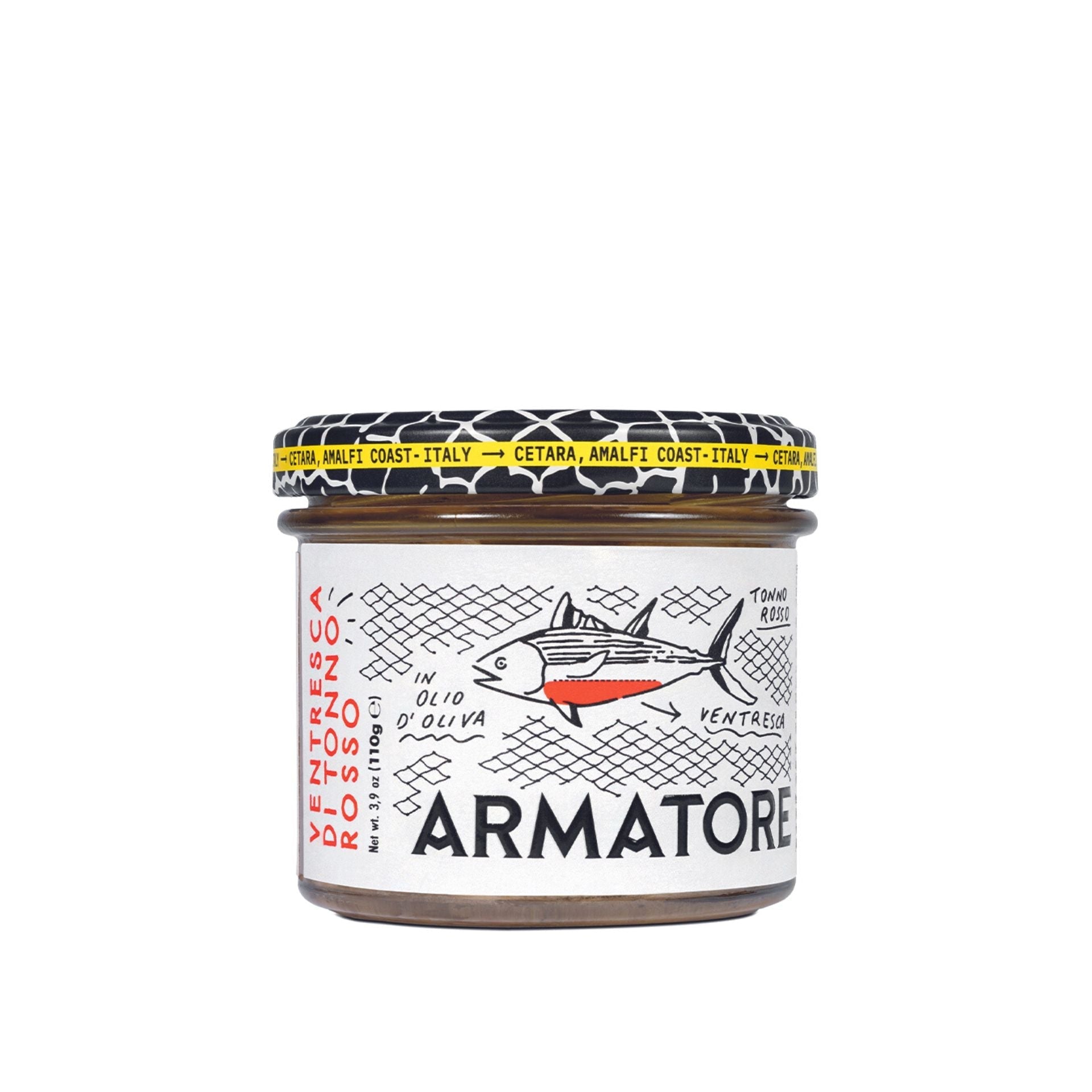 Armatore Bluefin Tuna Belly in Olive Oil 110g  | Imported and distributed in the UK by Just Gourmet Foods