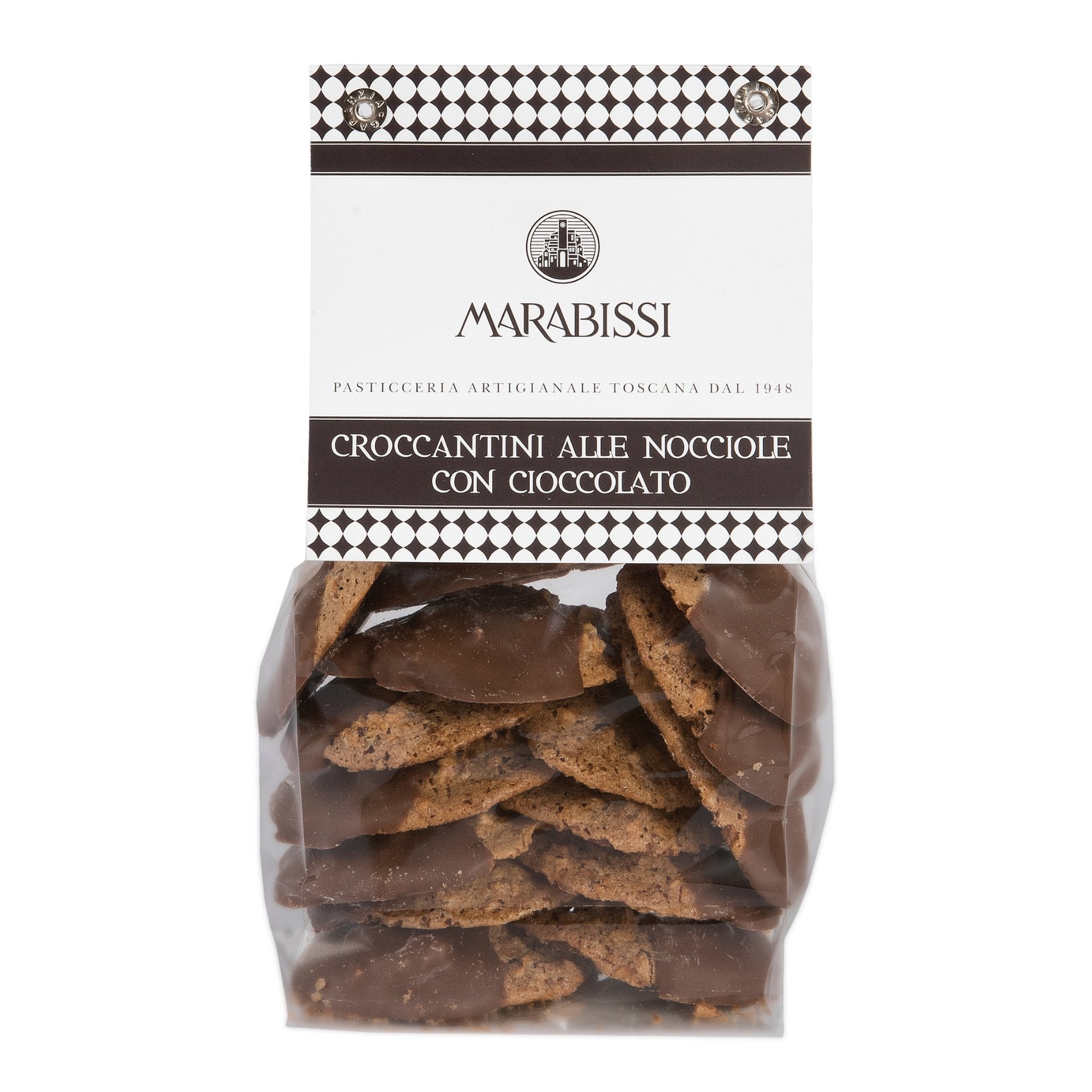 Marabissi Chocolate Covered Croccantini (Bag) 150g  | Imported and distributed in the UK by Just Gourmet Foods