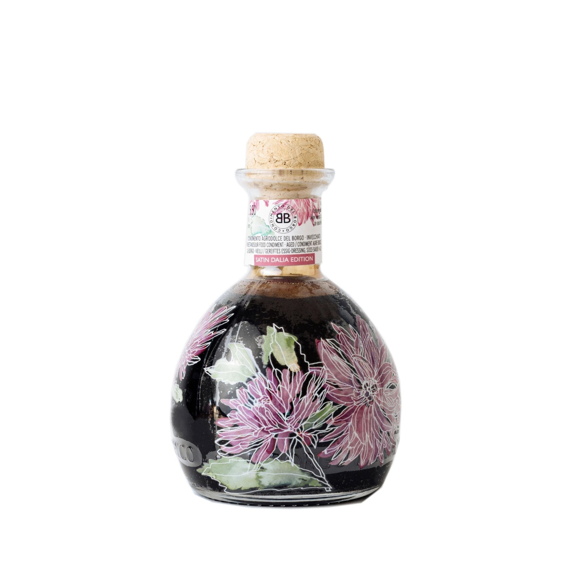 Il Borgo del Balsamico Aged Balsamic Satin Condiment - Dahlia Edition (Ampoule bottle) 250ml  | Imported and distributed in the UK by Just Gourmet Foods