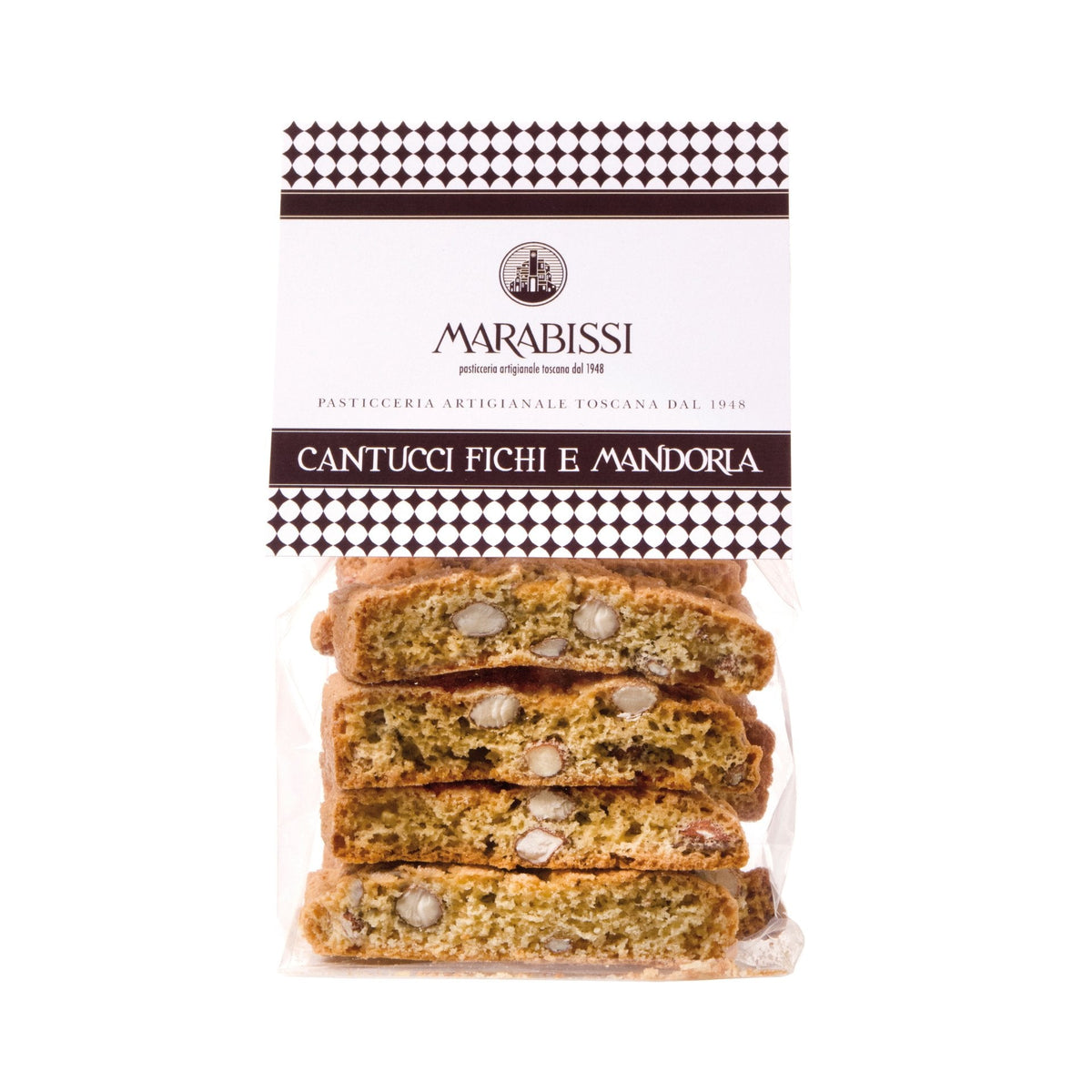 Marabissi Fig &amp; Almond Cantucci (Bag) 200g  | Imported and distributed in the UK by Just Gourmet Foods