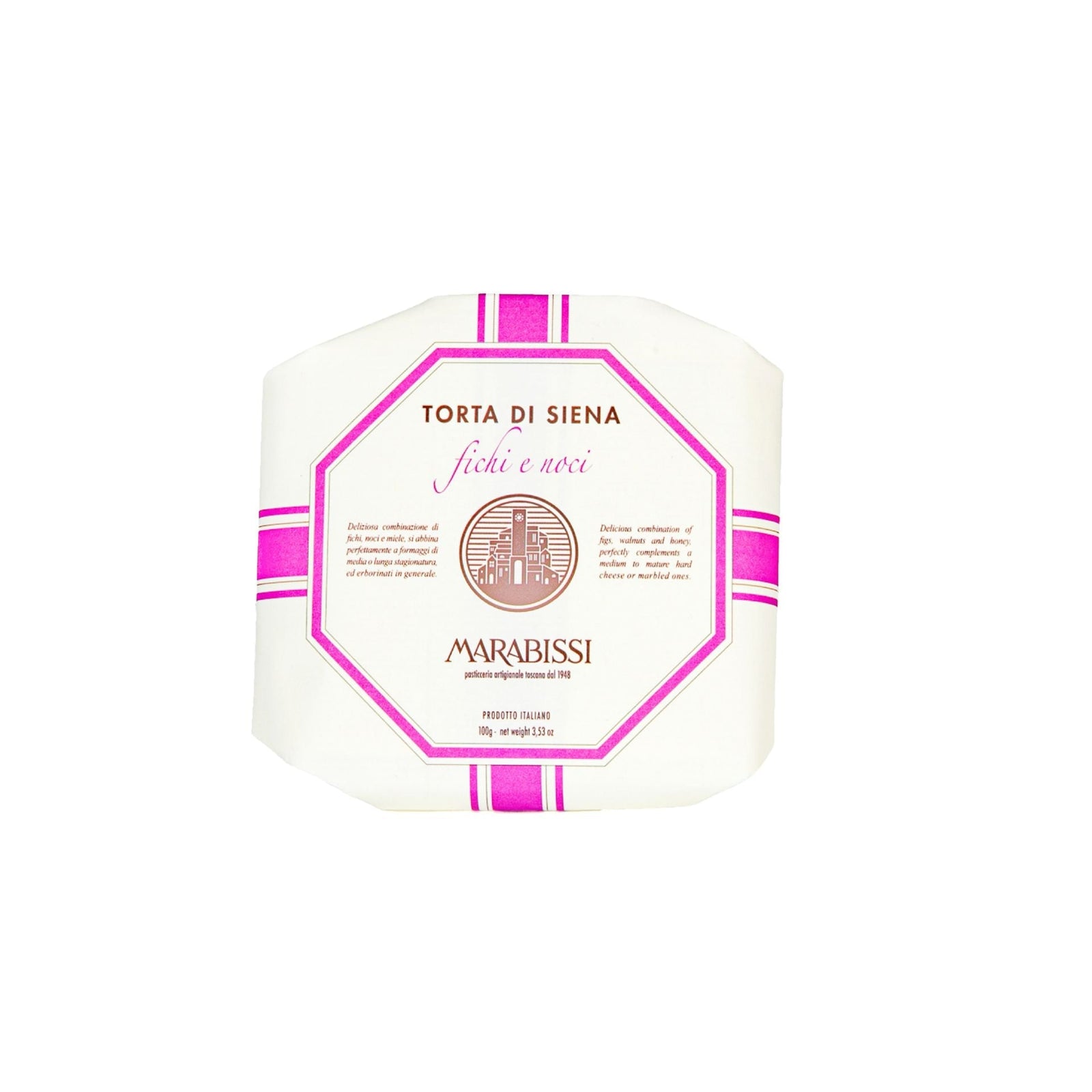 Marabissi Fig & Walnut Panforte Cake 100g  | Imported and distributed in the UK by Just Gourmet Foods