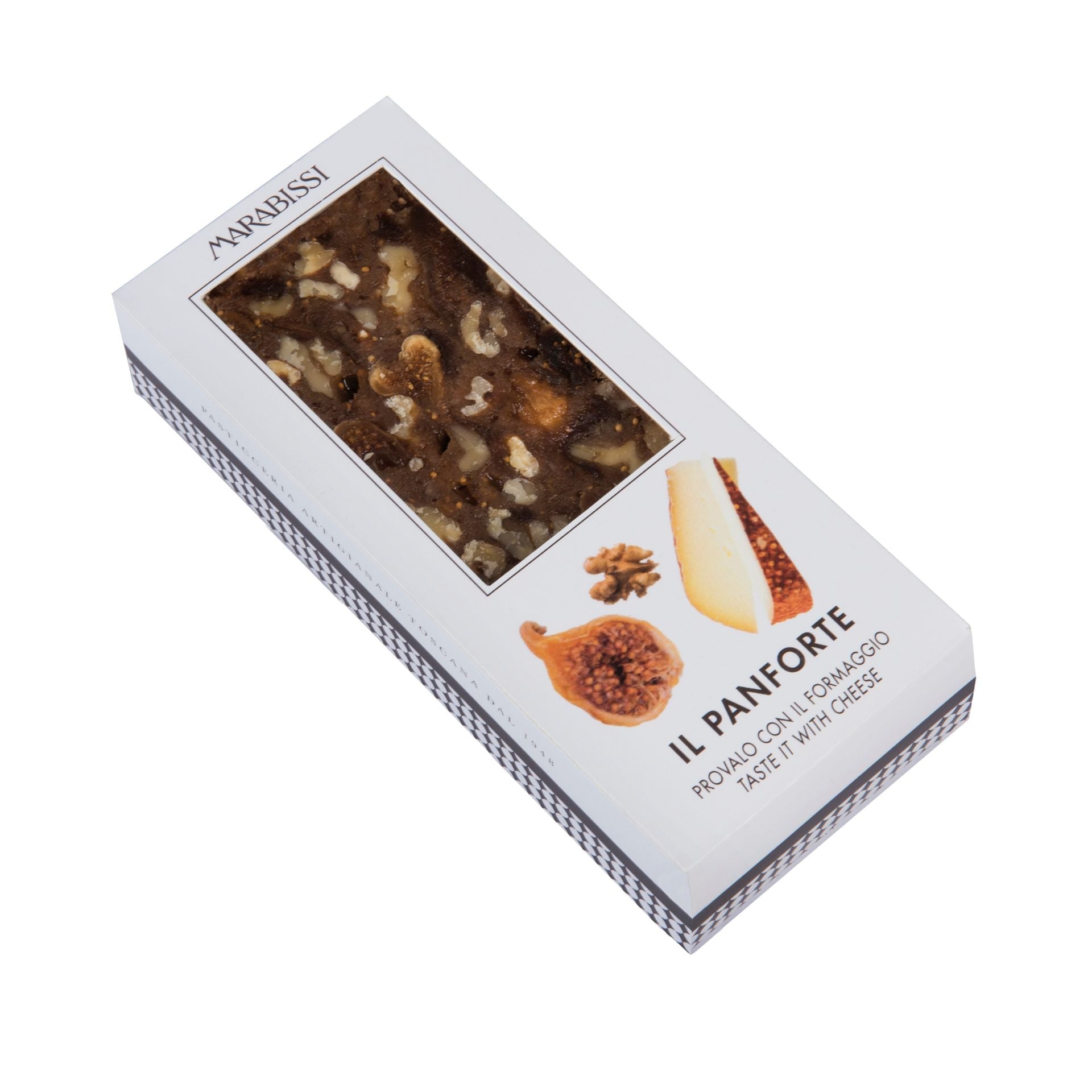 Marabissi Fig & Walnut Panforte Cake (Box) 200g  | Imported and distributed in the UK by Just Gourmet Foods