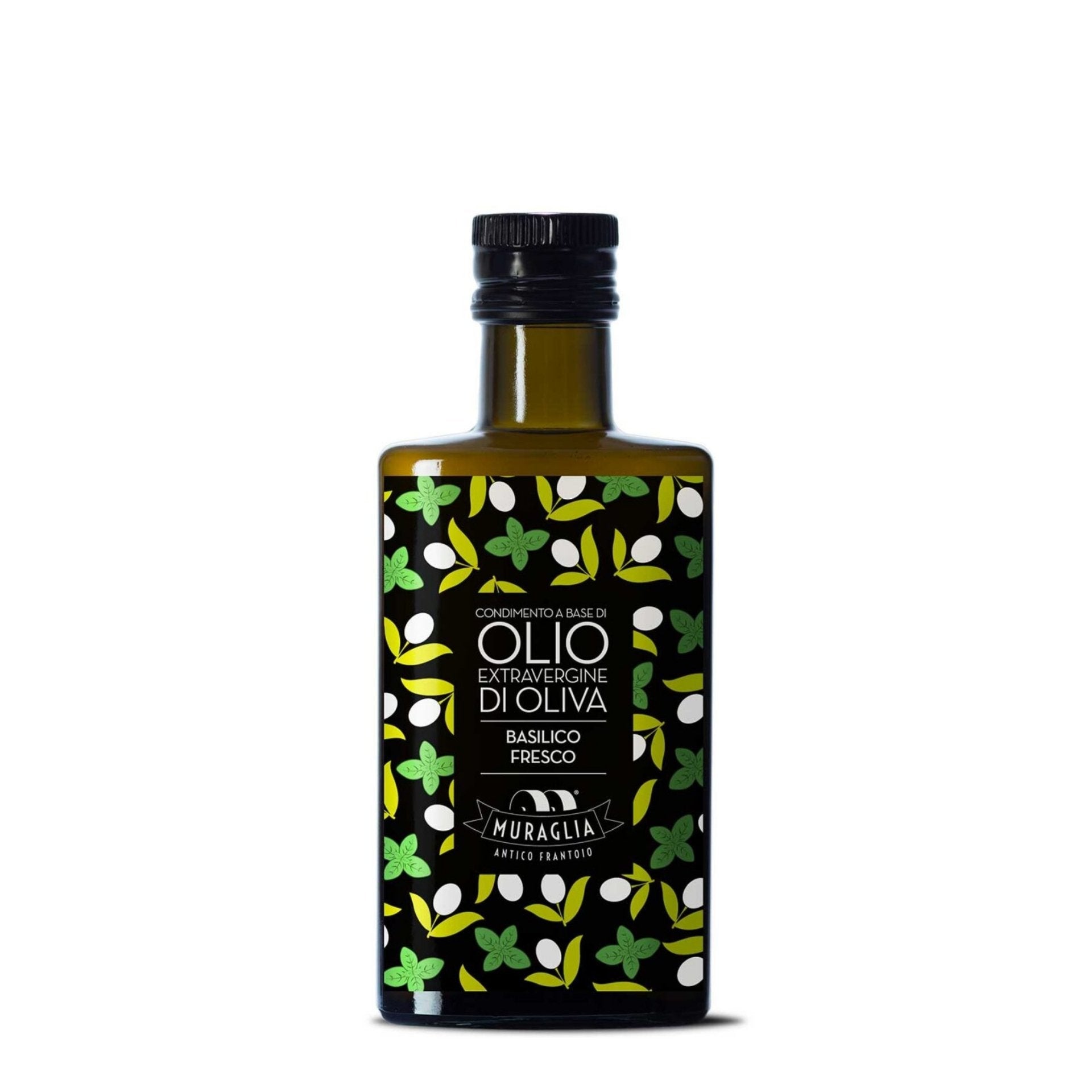 Frantoio Muraglia Basil Extra Virgin Olive Oil 200ml  | Imported and distributed in the UK by Just Gourmet Foods