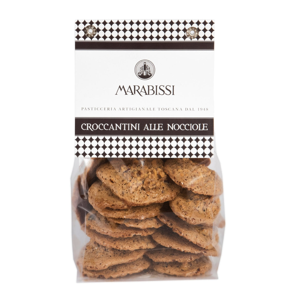 Marabissi Hazelnut Croccantini (Bag) 150g  | Imported and distributed in the UK by Just Gourmet Foods