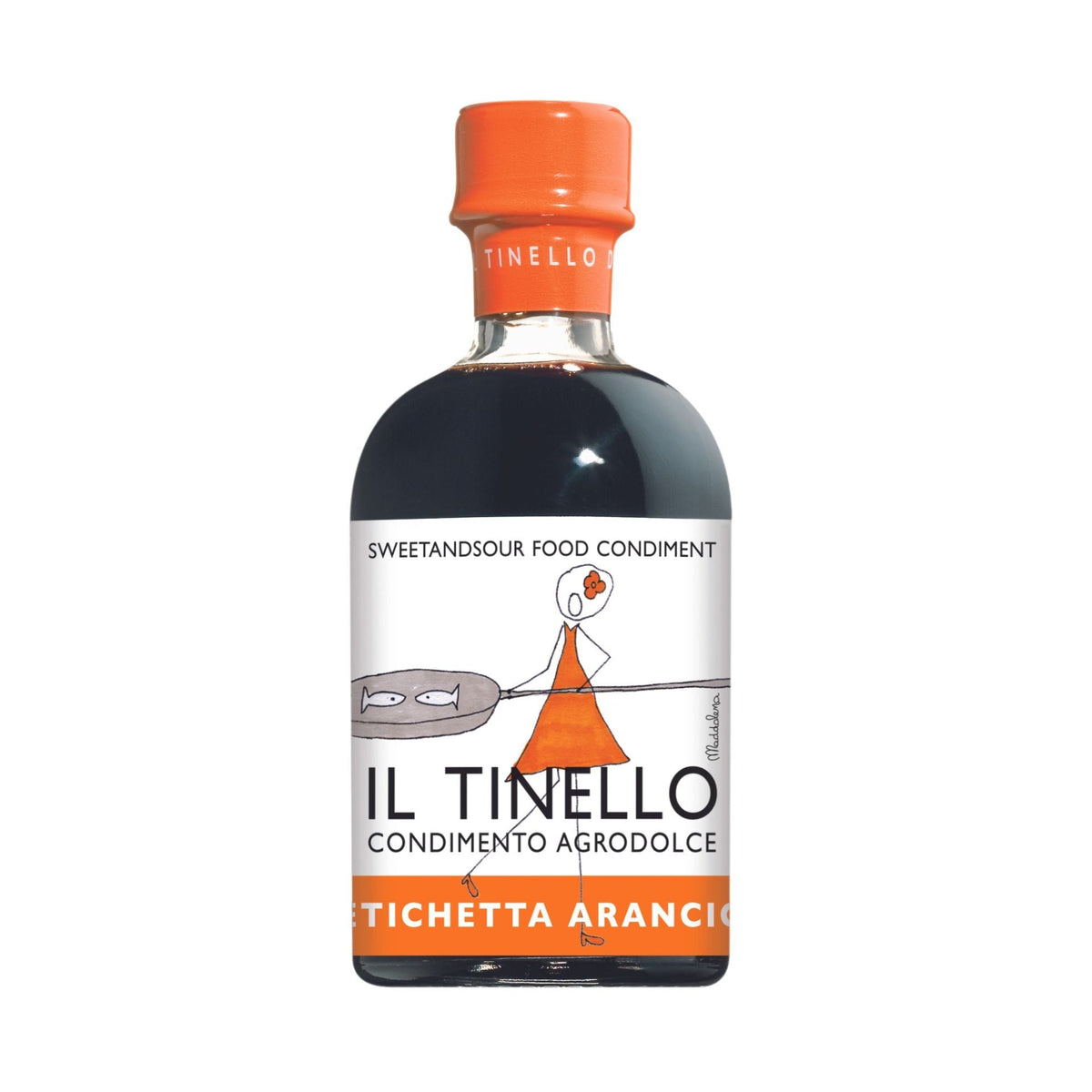 Il Borgo del Balsamico Il Tinello Balsamic Vinegar of Modena IGP Orange Label Medium Acidity (without box) 250ml  | Imported and distributed in the UK by Just Gourmet Foods
