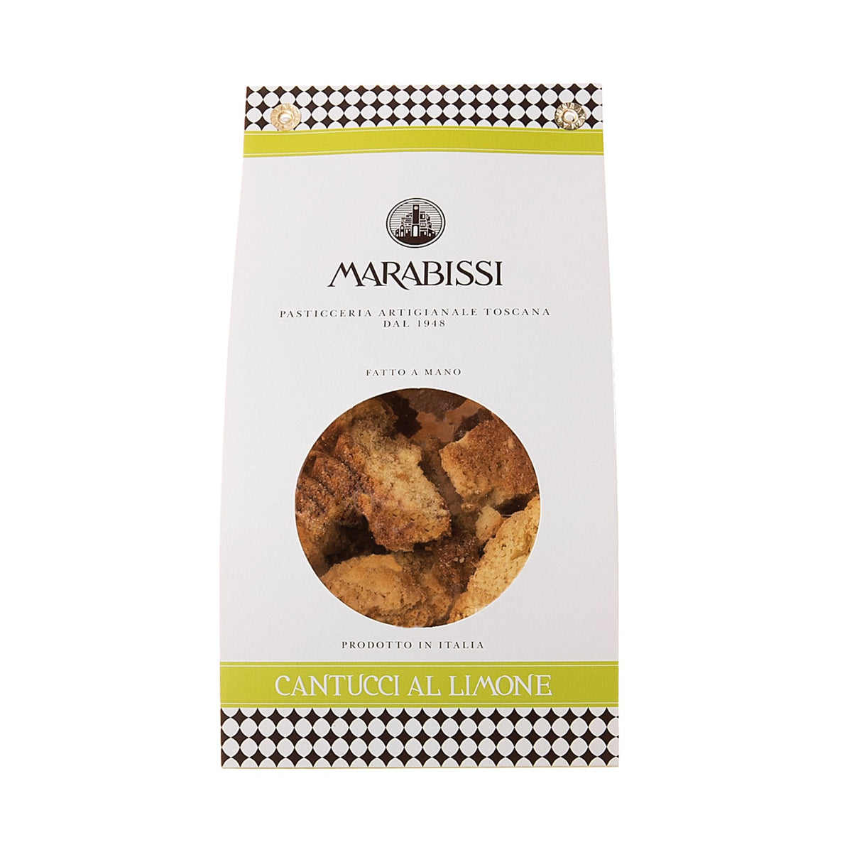 Marabissi Lemon Cantucci (White Bag) 200g  | Imported and distributed in the UK by Just Gourmet Foods
