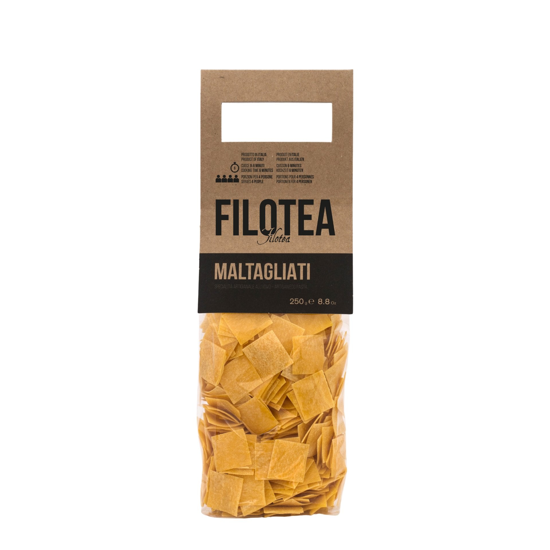Filotea Maltagliati Artisan Egg Pasta 250g  | Imported and distributed in the UK by Just Gourmet Foods