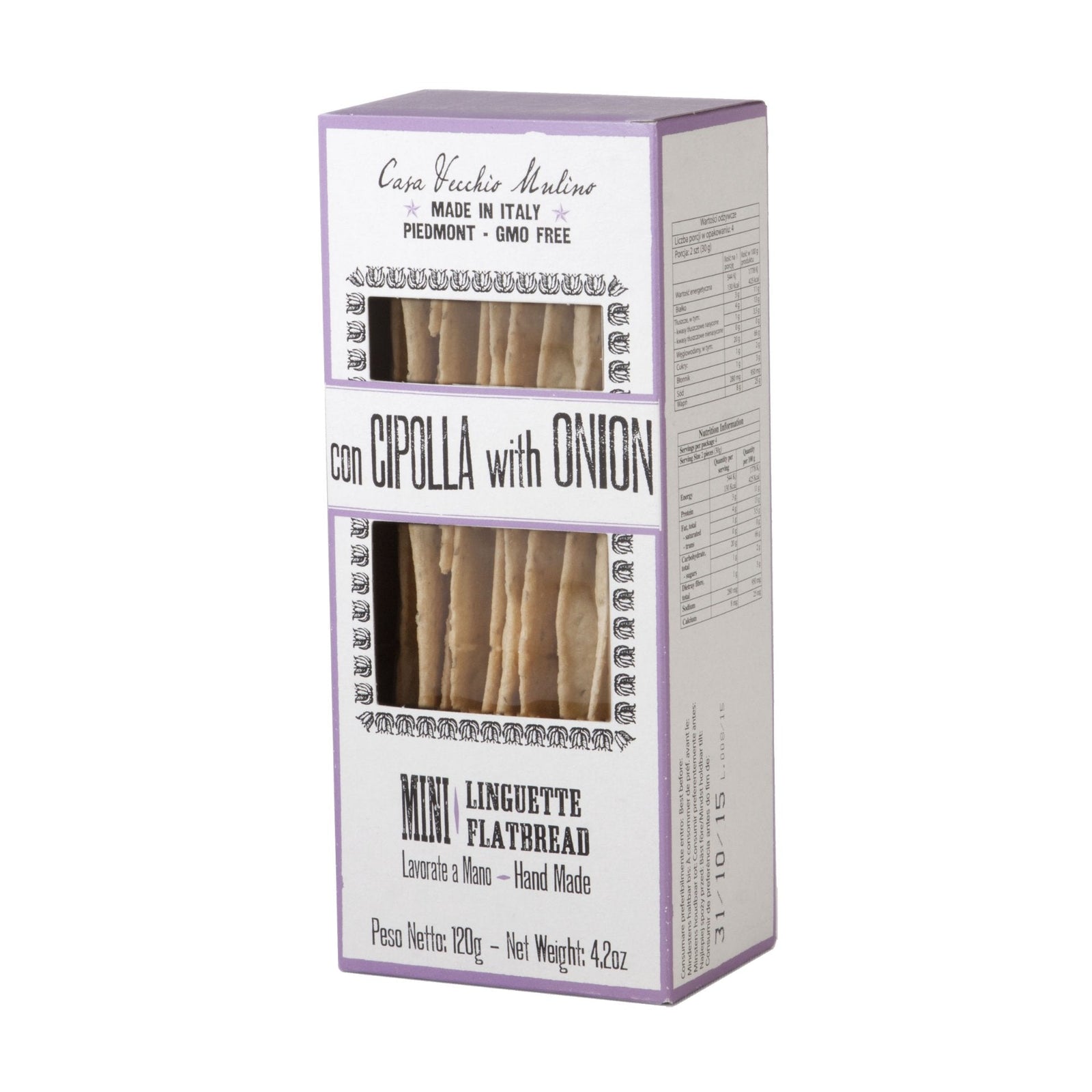 Casa Vecchio Mulino Mini Lingue with Onions 120g  | Imported and distributed in the UK by Just Gourmet Foods