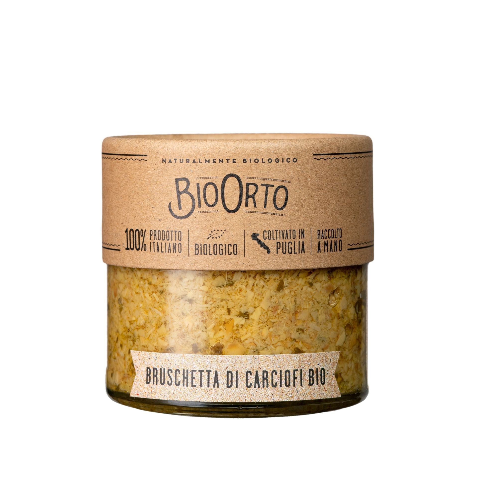 Bio Orto Organic Artichoke Bruschetta Spread 212ml  | Imported and distributed in the UK by Just Gourmet Foods