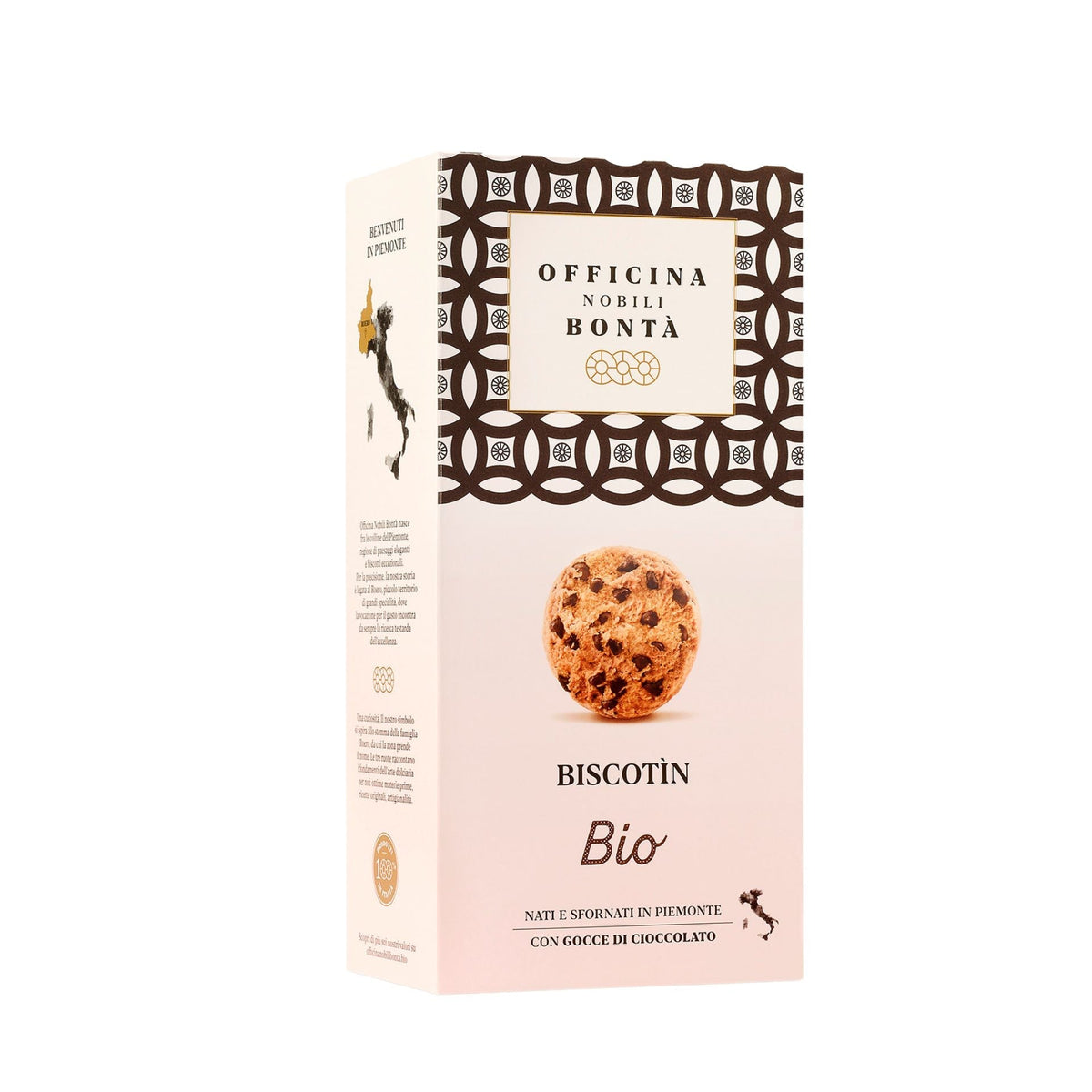 Officina Nobili Bonta Organic Cookie Biscotin Biscuits 180g (Box)  | Imported and distributed in the UK by Just Gourmet Foods