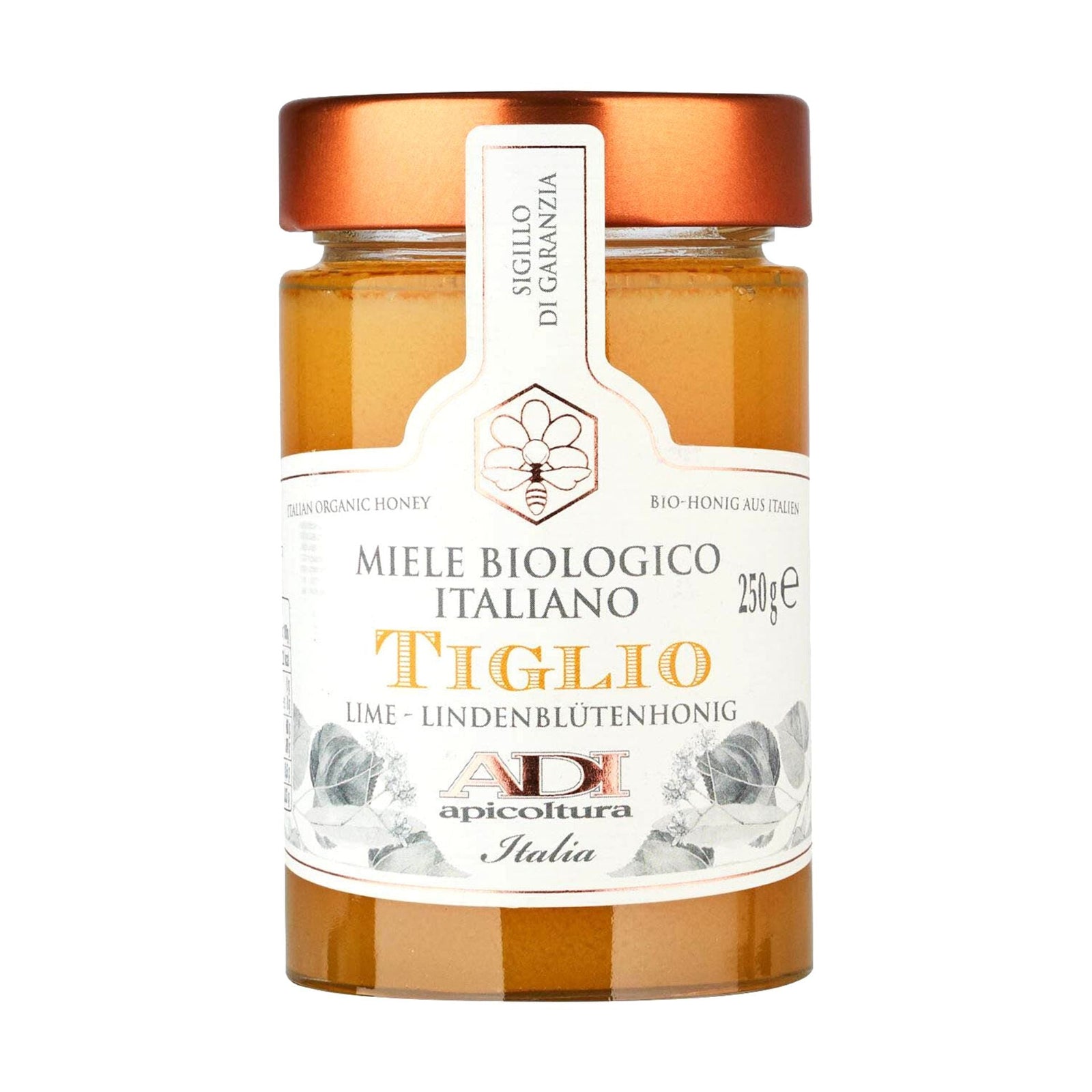 Adi Apicoltori Organic Lime Honey 250g  | Imported and distributed in the UK by Just Gourmet Foods