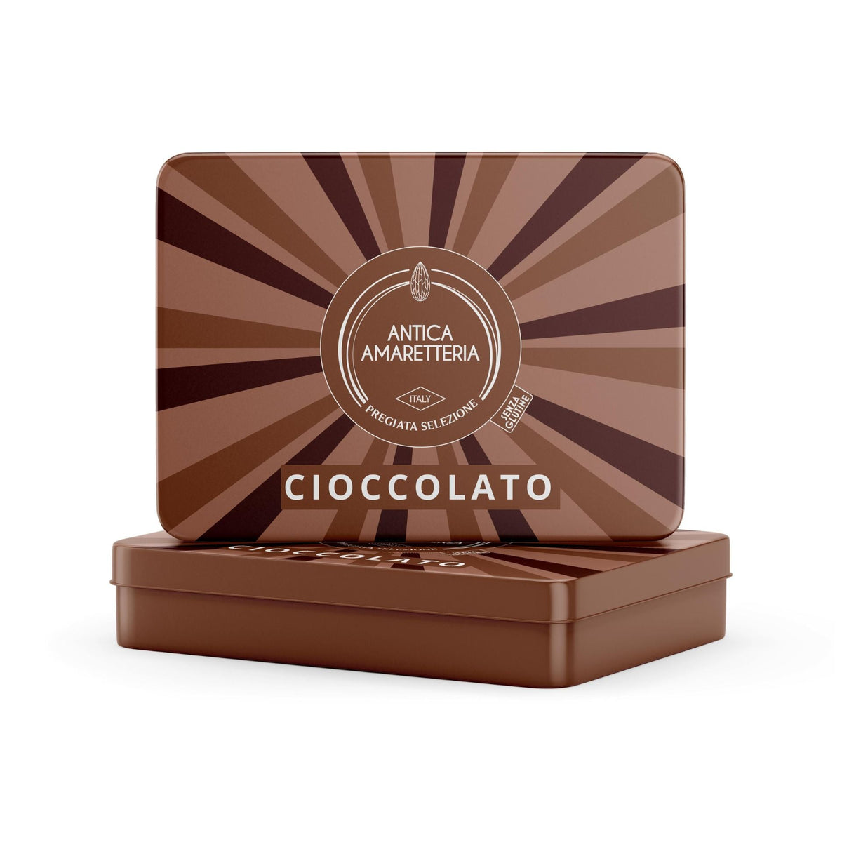Antica Amaretteria Soft Chocolate Amaretti 150g (Tin)  | Imported and distributed in the UK by Just Gourmet Foods