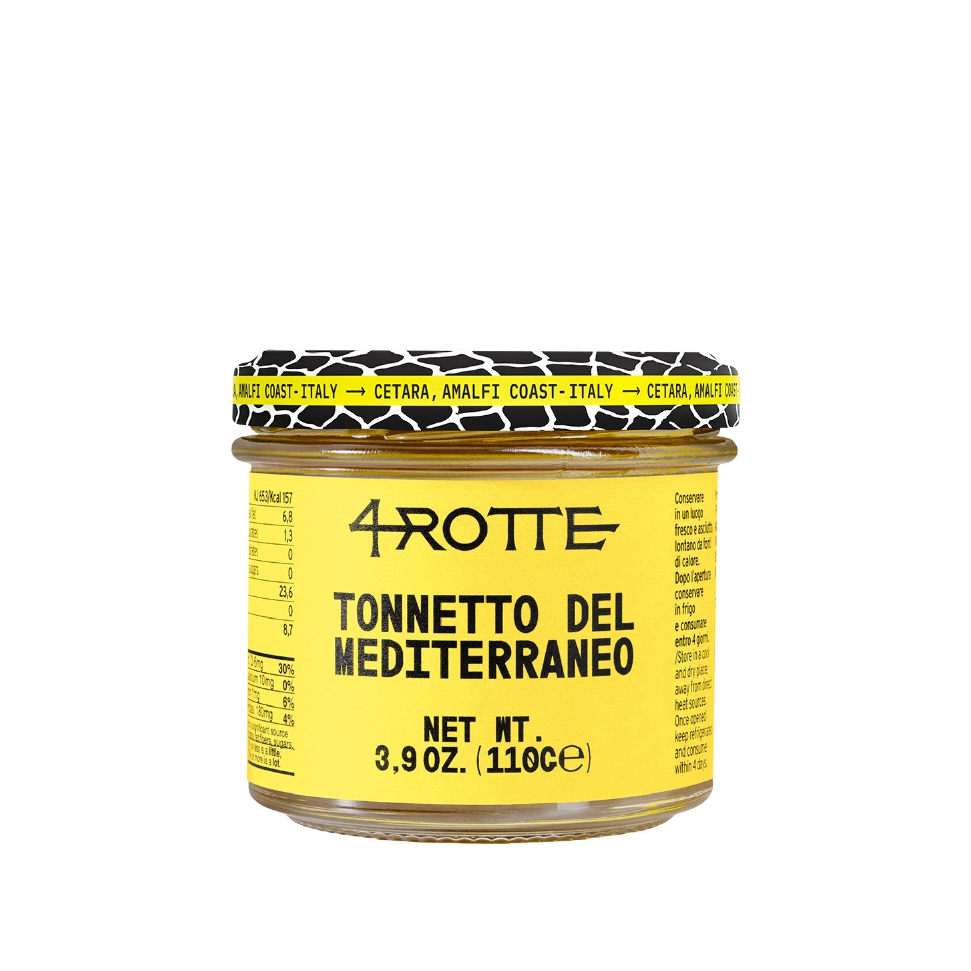 Armatore 4 Rotte Little Tunny Tuna Fillets in Olive Oil 110g  | Imported and distributed in the UK by Just Gourmet Foods