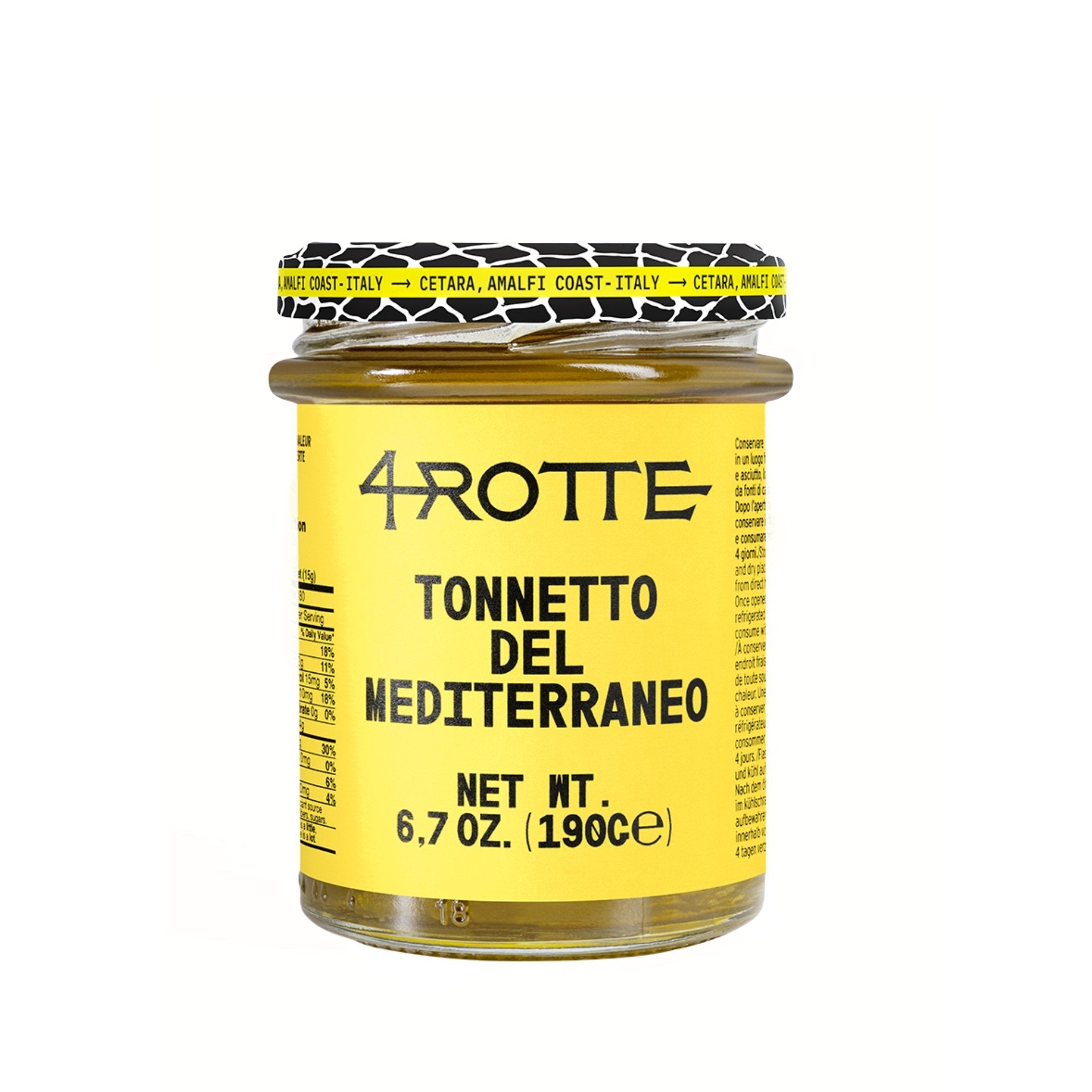 Armatore 4 Rotte Little Tunny Tuna Fillets in Olive Oil 190g  | Imported and distributed in the UK by Just Gourmet Foods