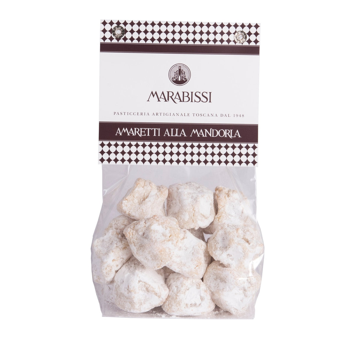 Marabissi Soft Almond Amaretti (Bag) 200g  | Imported and distributed in the UK by Just Gourmet Foods
