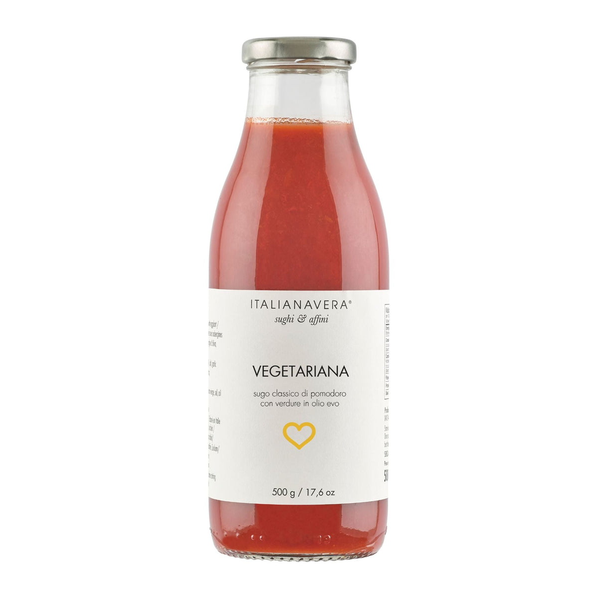 Italianavera Vegetable Pasta Sauce 500g  | Imported and distributed in the UK by Just Gourmet Foods